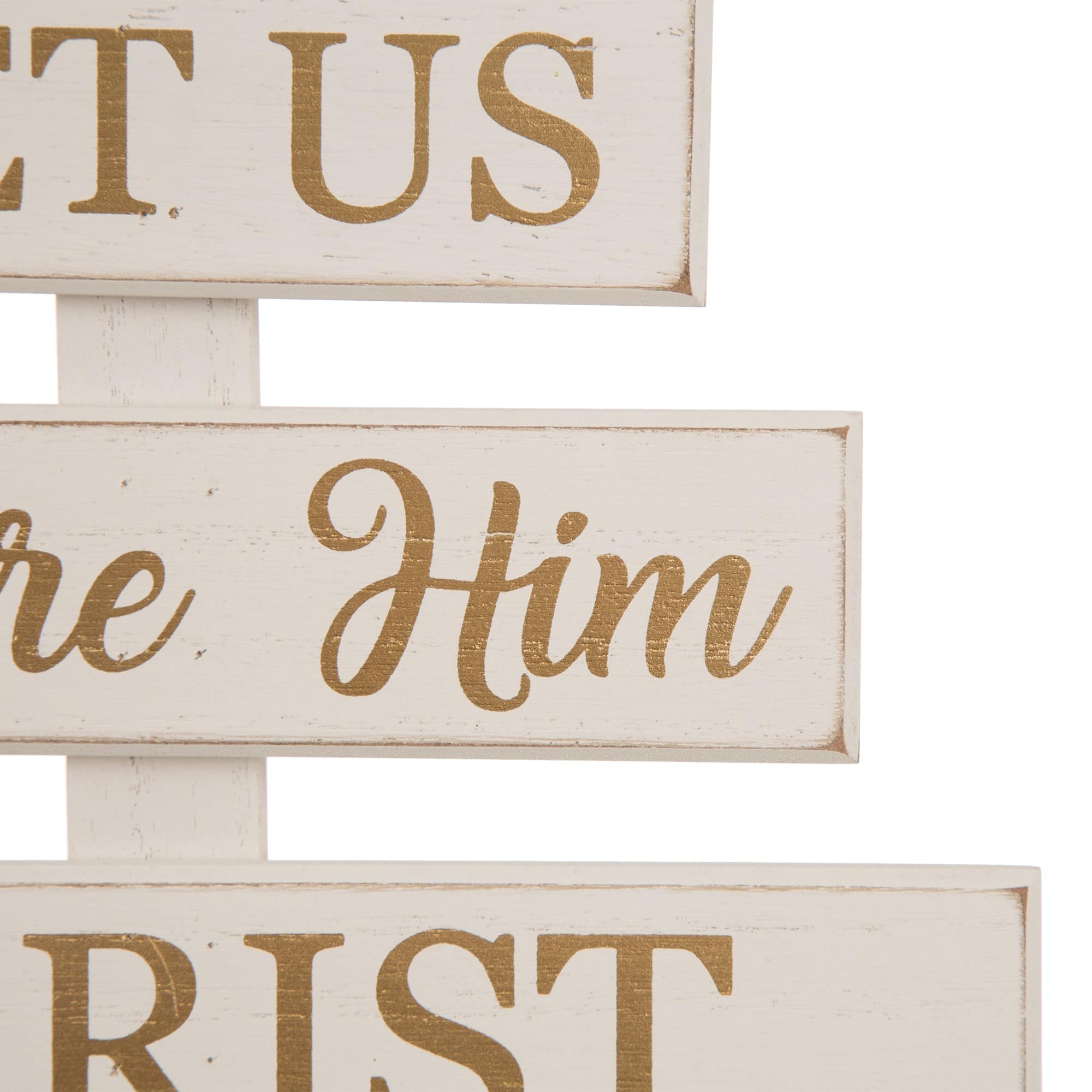 Glitzhome® 18" Wooden Nativity Tree Tabletop Décor