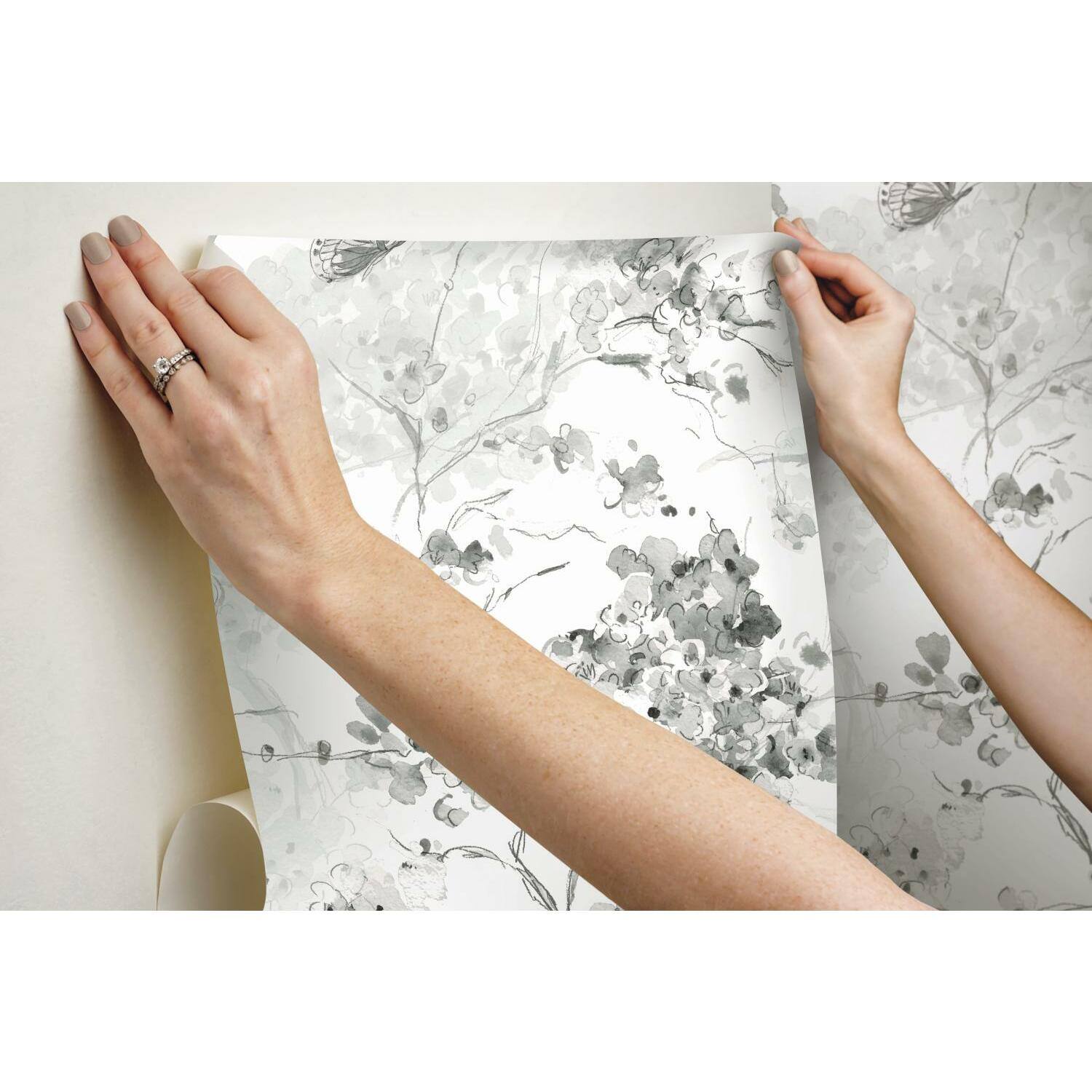 RoomMates Cherry Blossoms Peel & Stick Wallpaper