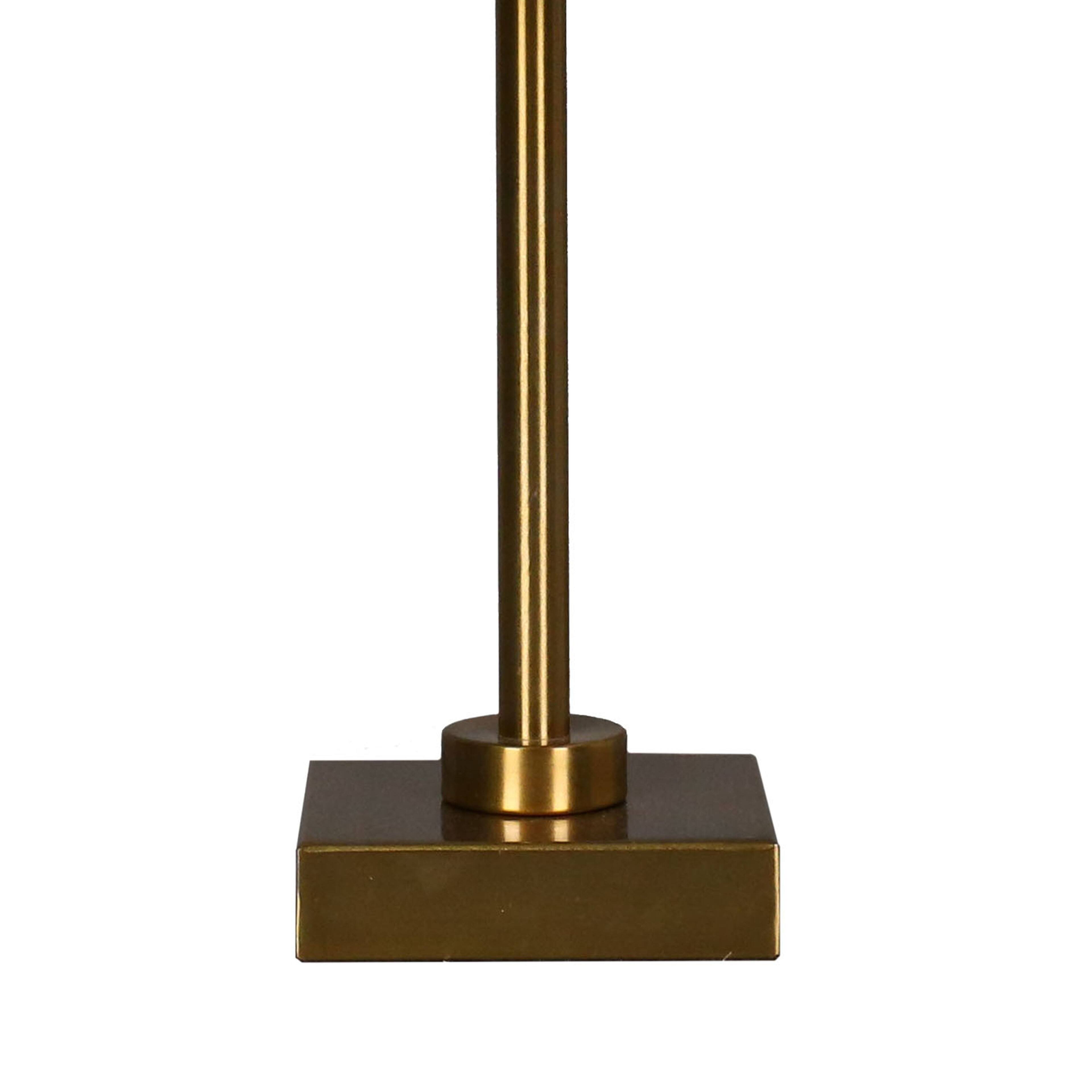 15.5" Metal Table Lamp with Natural Fabric Shade by Ashland®