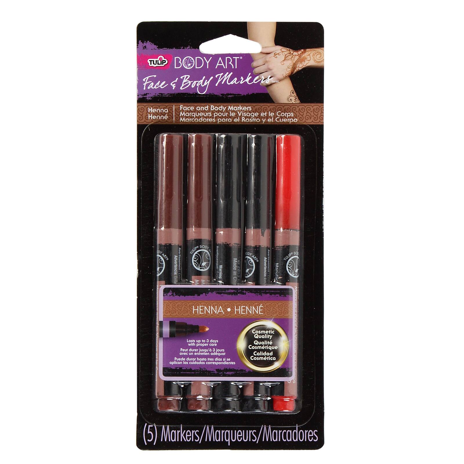Tulip® Body Art® Henna Marker Set