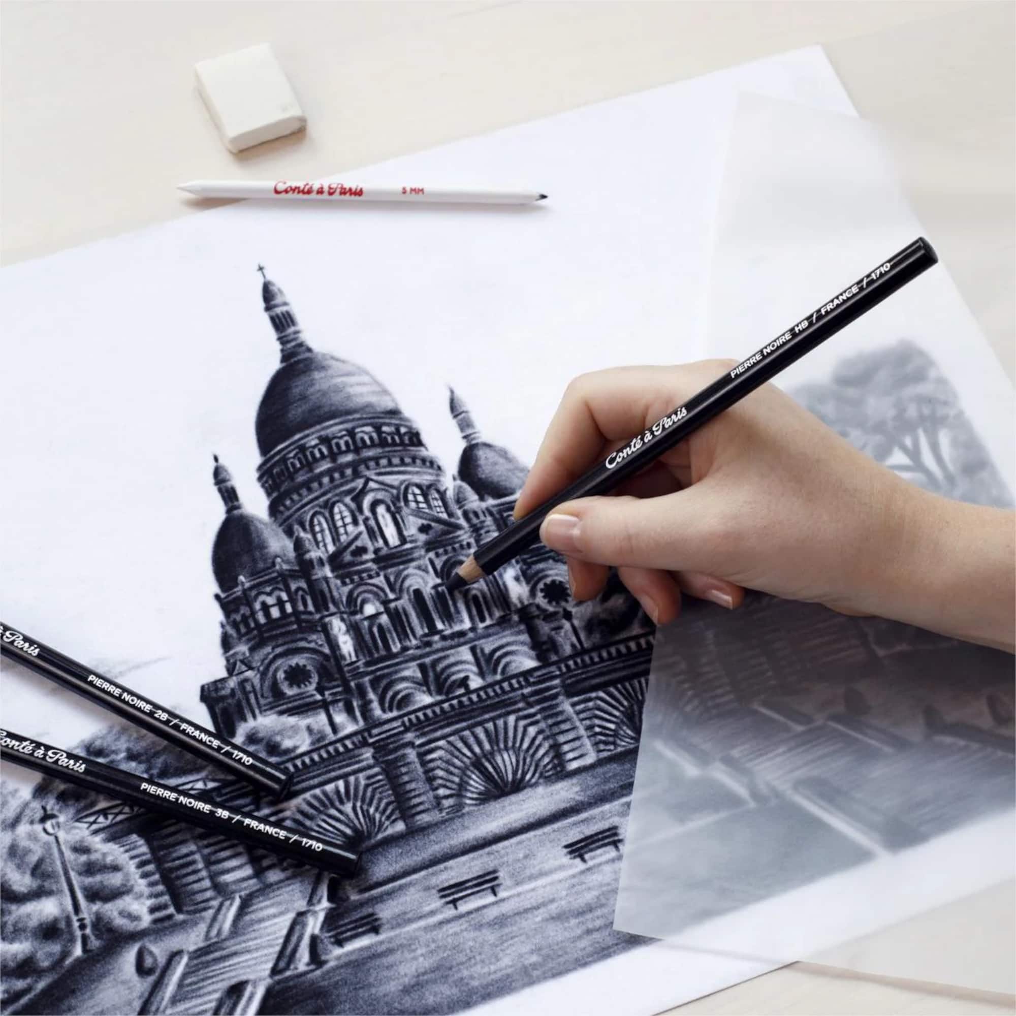 Conté à Paris™ Pierre Noire Sketching & Drawing Pencils, 2ct.