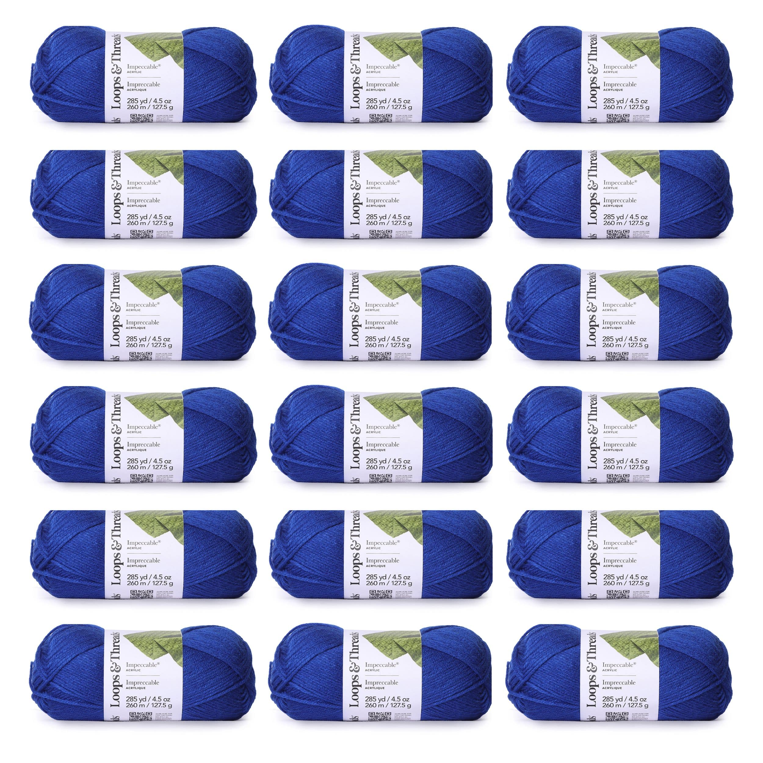 18 Pack: Impeccable® Solid Yarn by Loops & Threads®