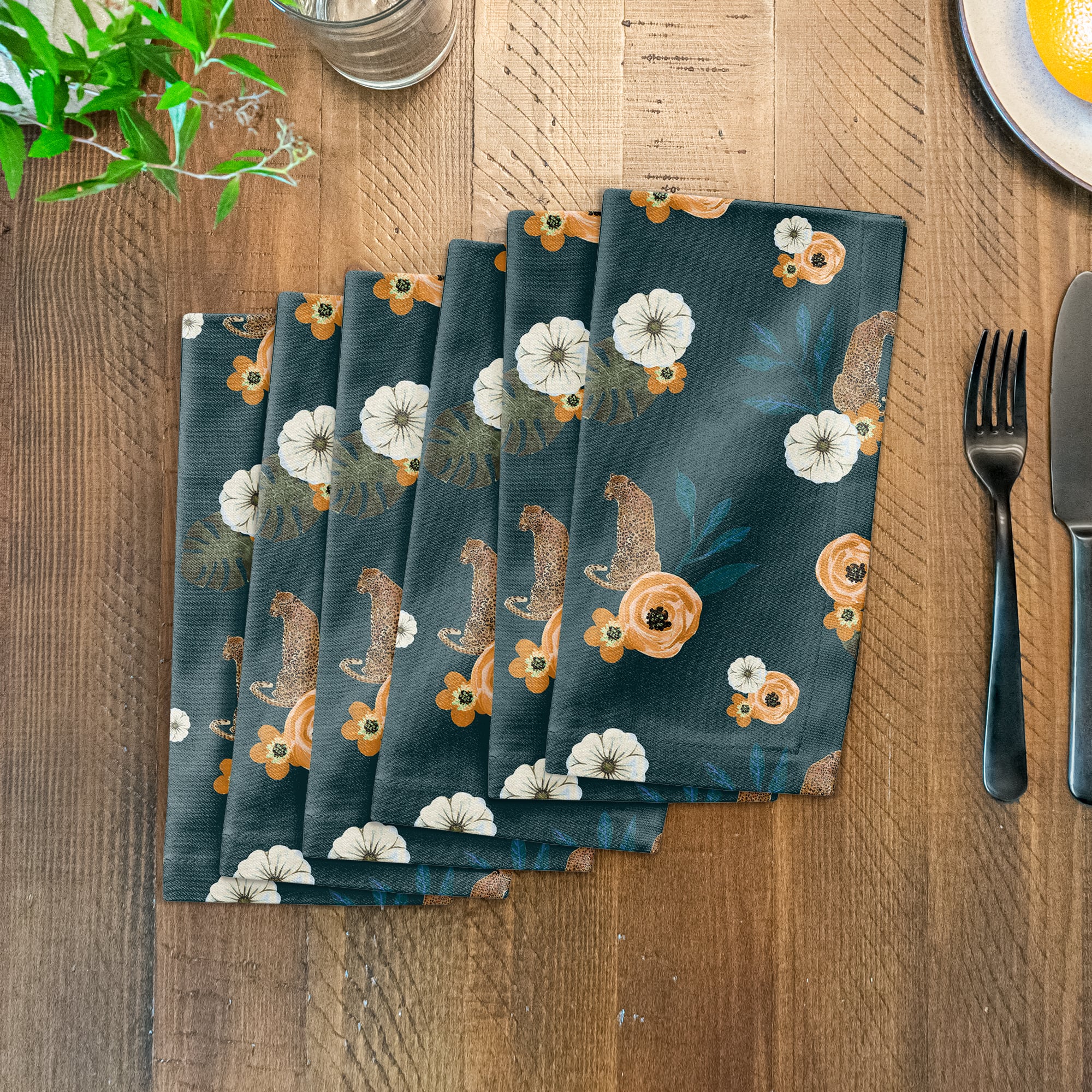Tropical Jag Cotton Twill Napkin