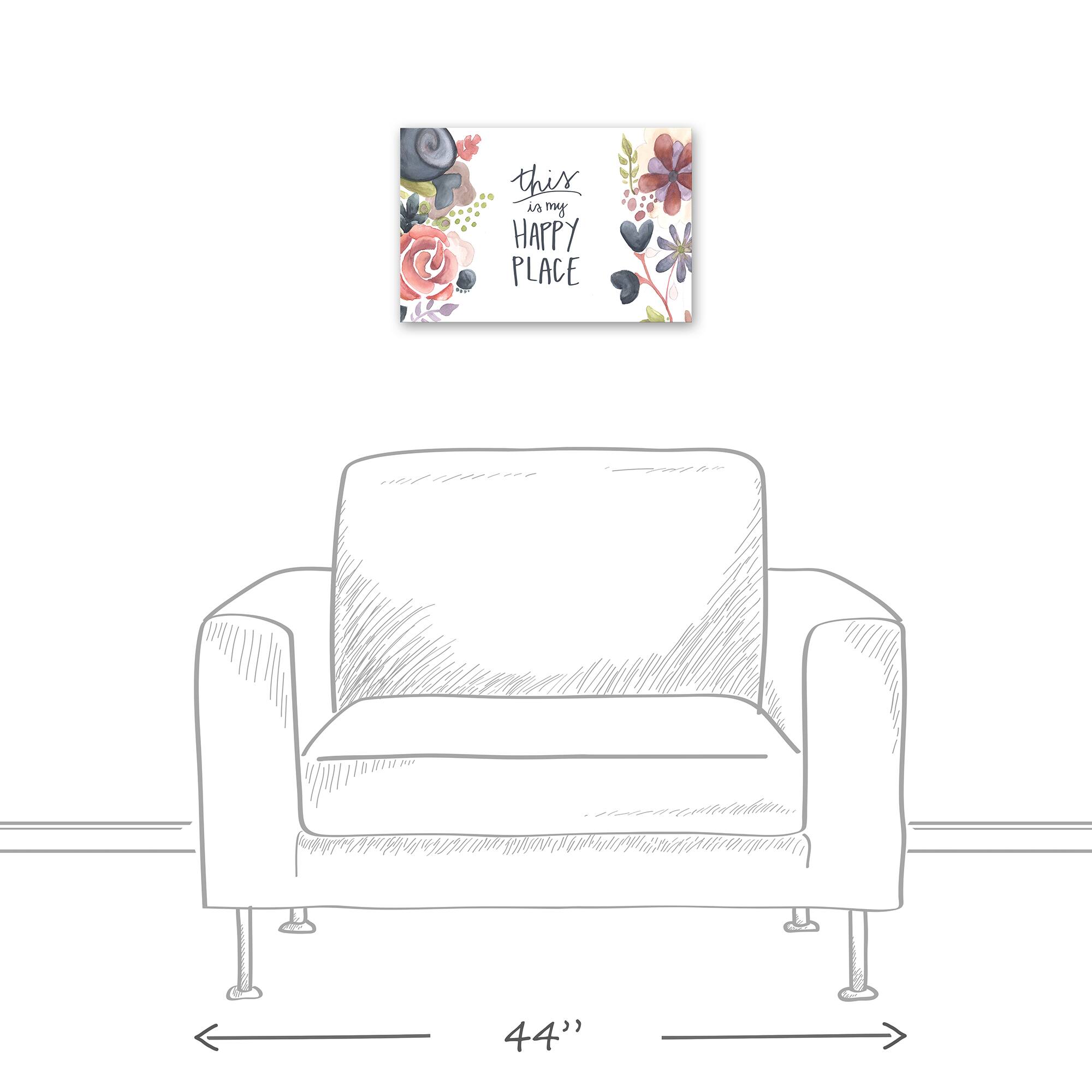 This Is My Happy Place 18" x 12' Canvas Wall Art