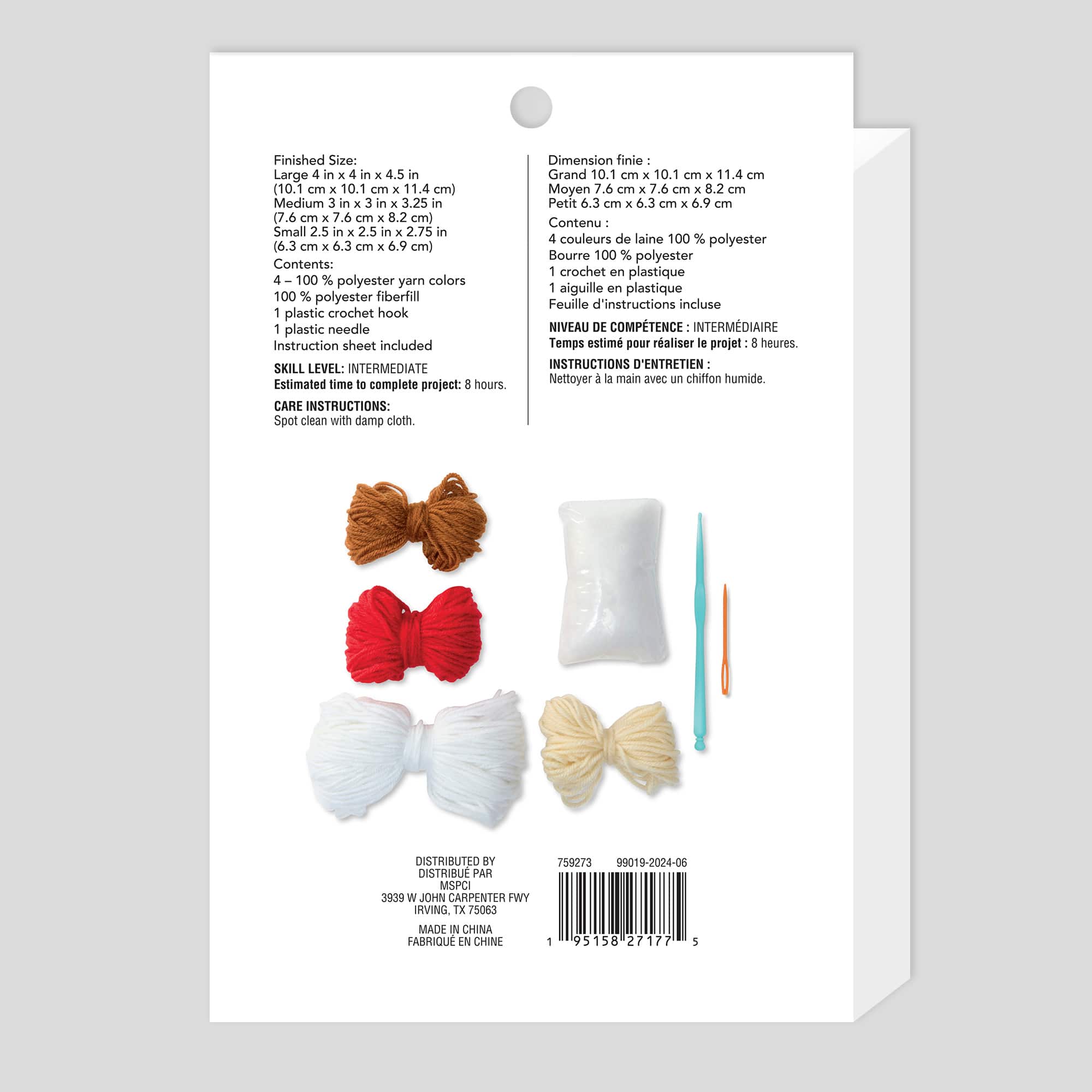 6 Pack: Intermediate Mushrooms Amigurumi Crochet Kit by Loops & Threads®