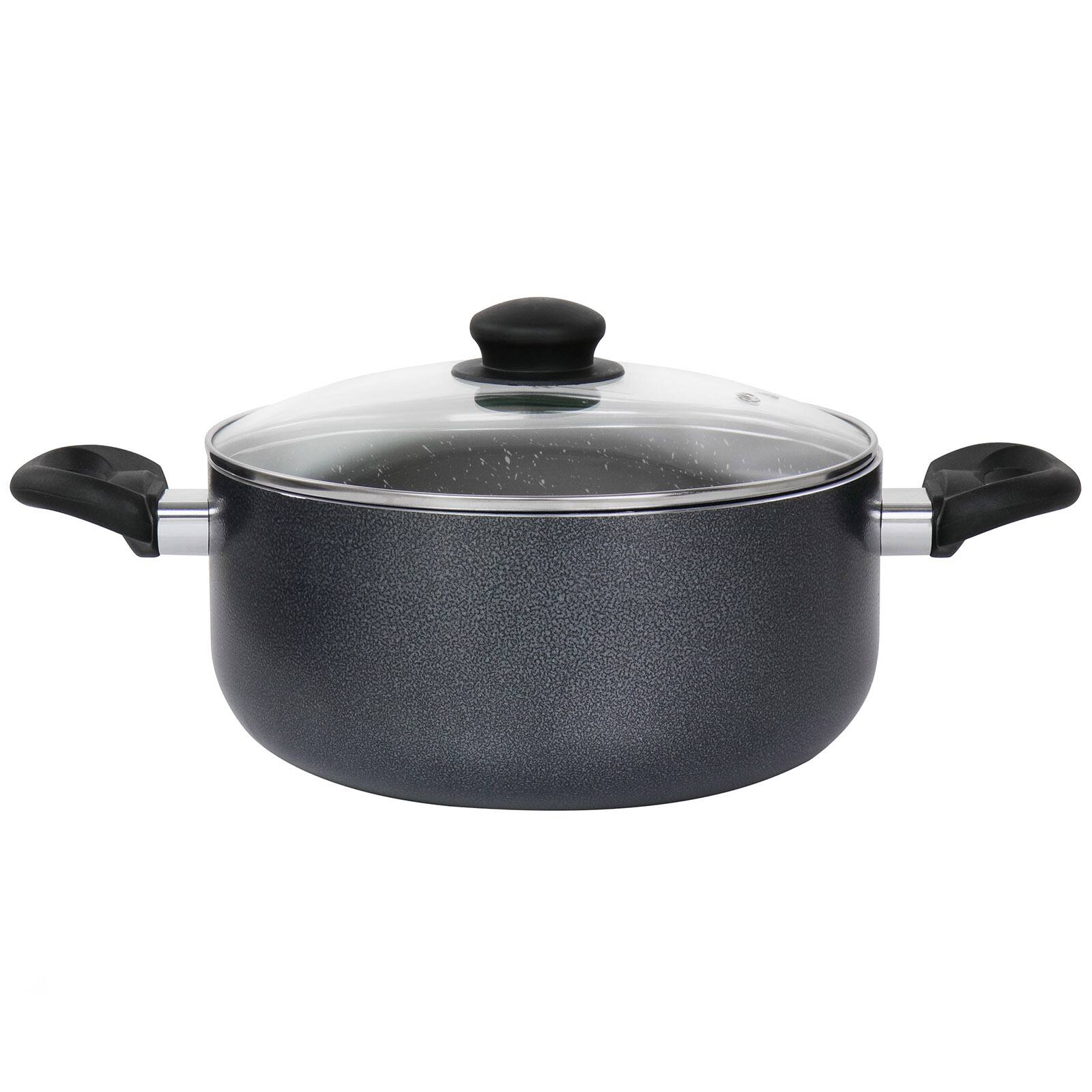 Oster Pallermo 5qt. Charcoal Aluminum Dutch Oven with Lid