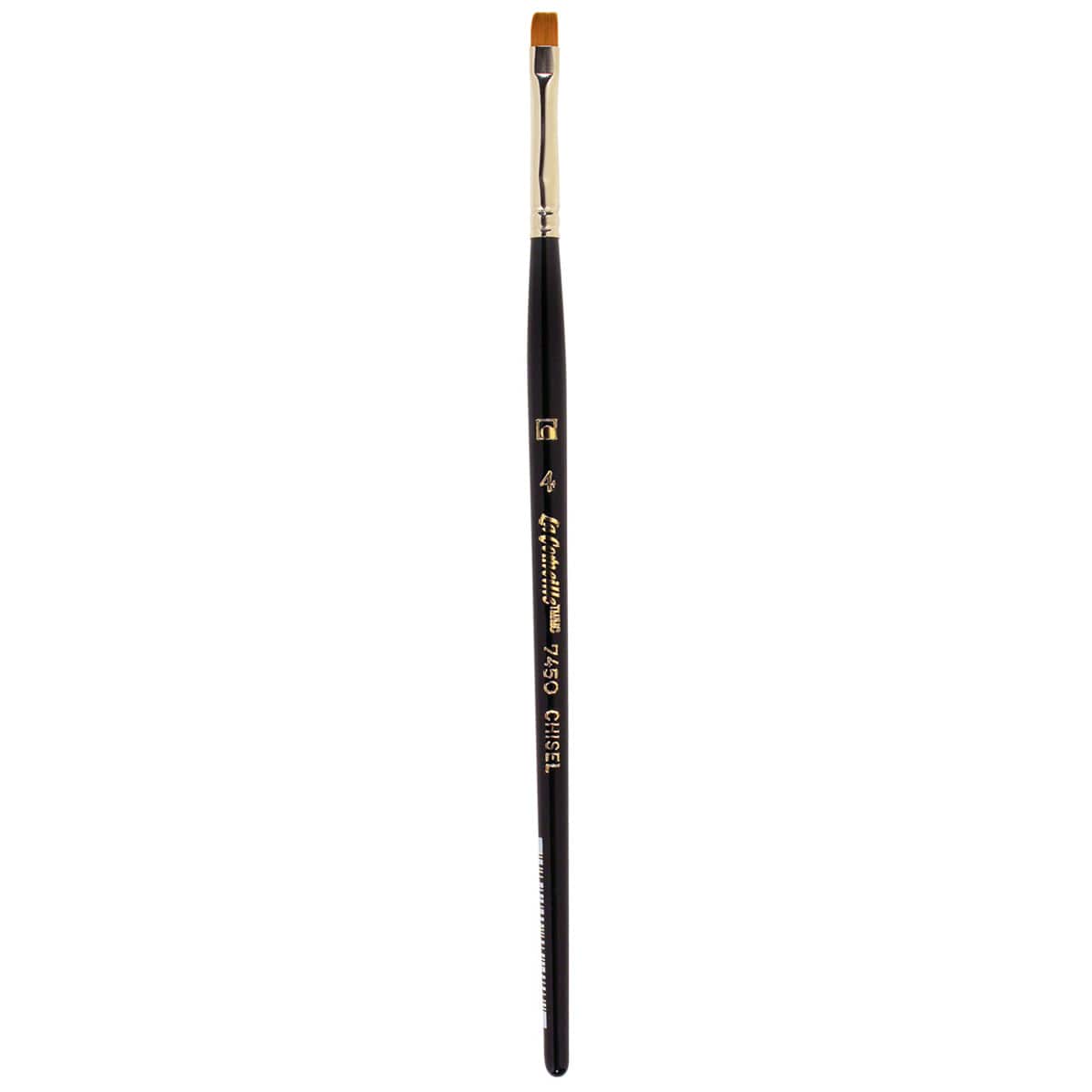 Golden Taklon Short Handle Chisel Blender Brush by Artist's Loft™ Vienna