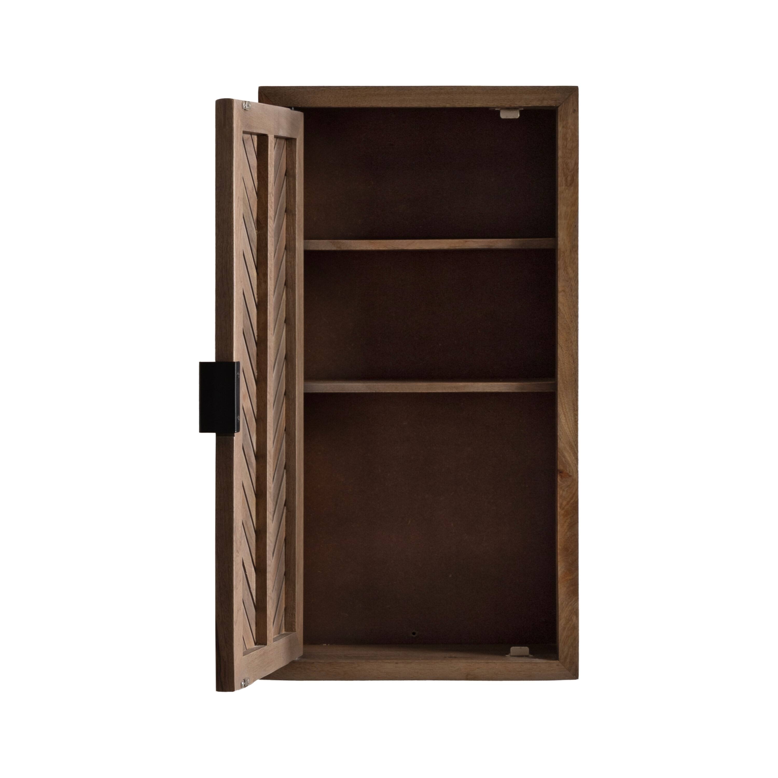 Kate and Laurel Mezzeta Tall Wood Bath Cabinet