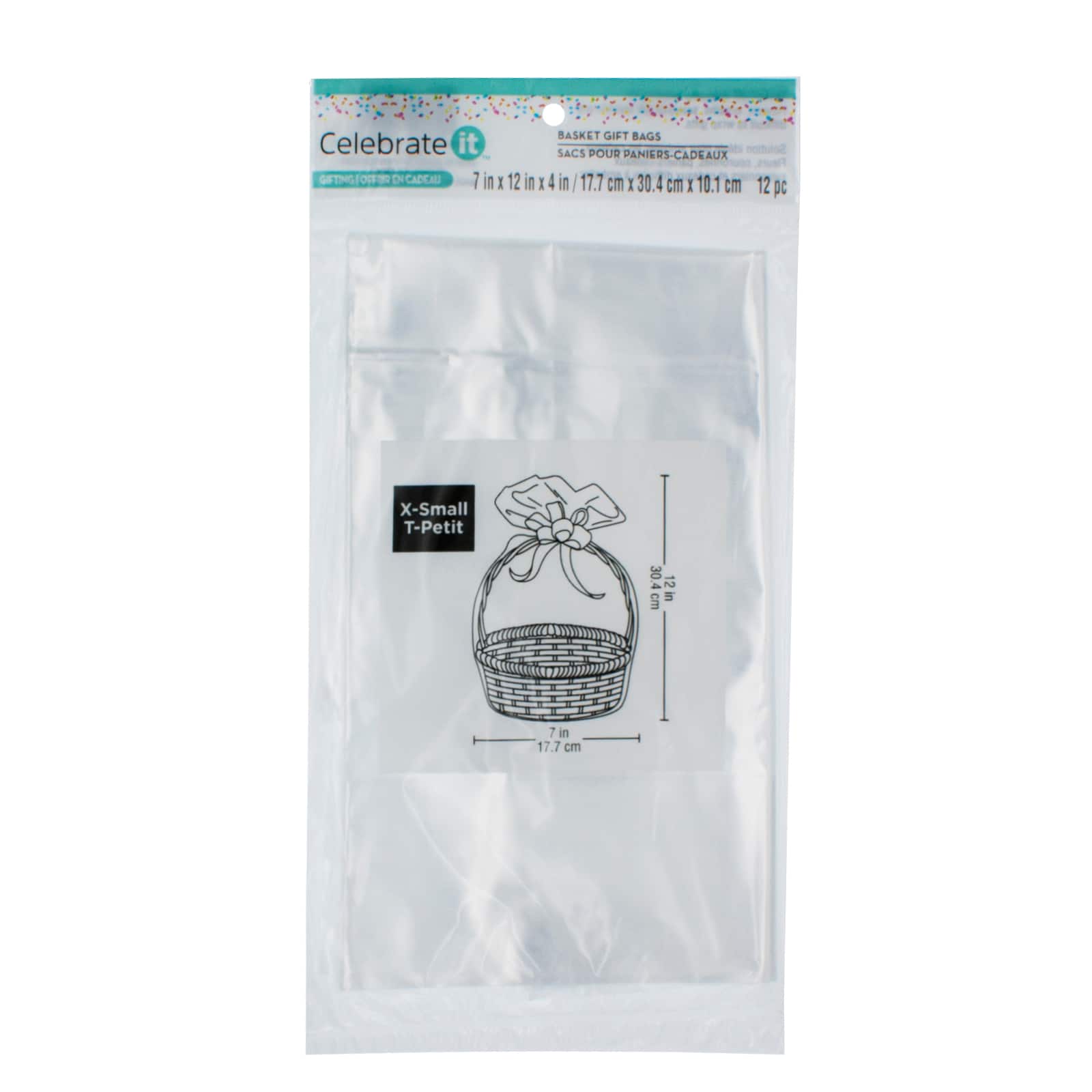 Clear Basket Gift Bags by Celebrate It