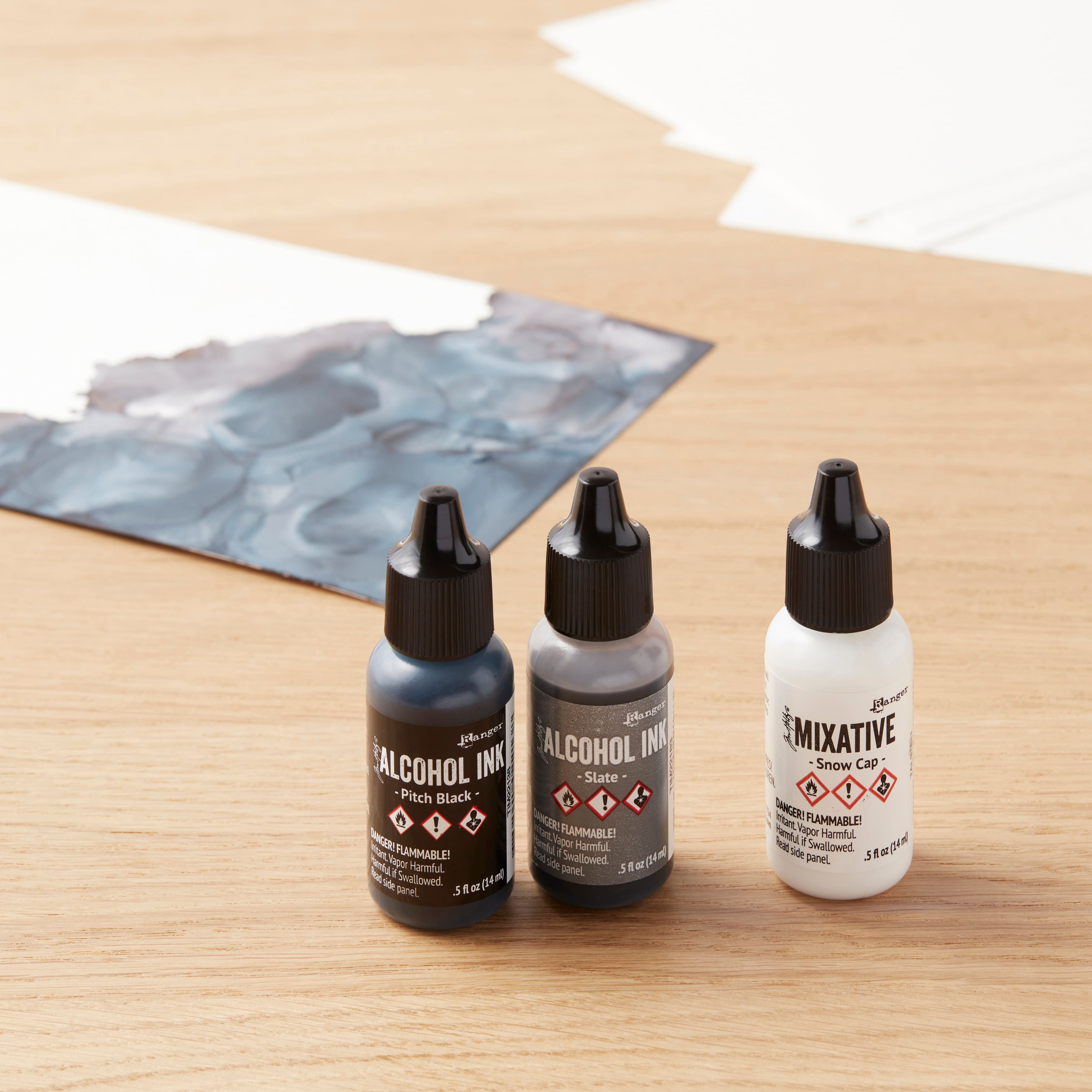 6 Packs: 3 ct. (18 total) Tim Holtz® Granite Alcohol Ink Set