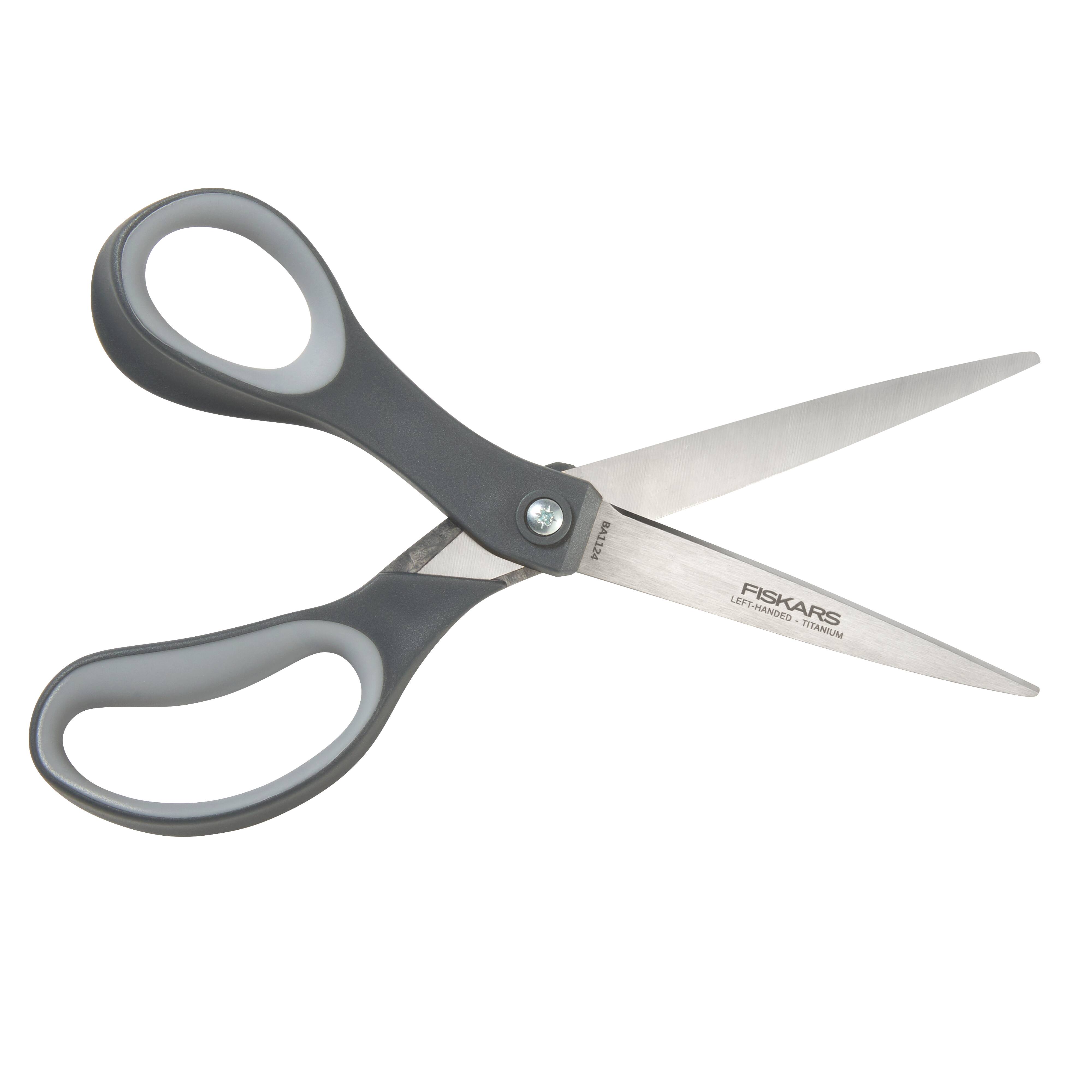 Fiskars® 8" Everyday Titanium Left-Handed Scissors with SoftGrip®