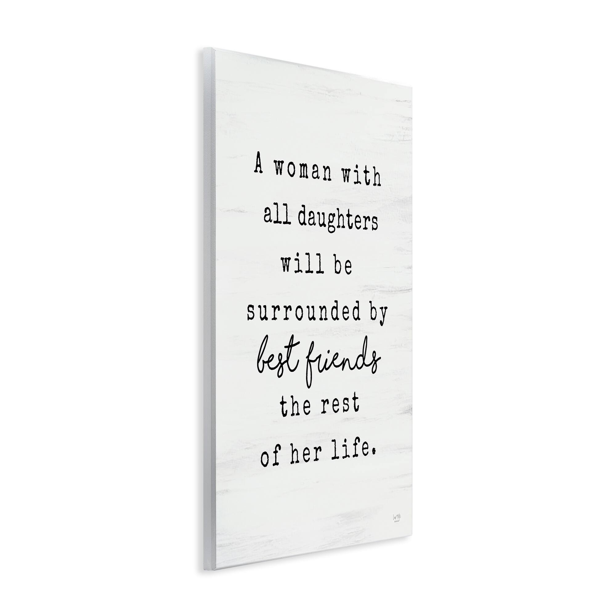 Stupell Industries Woman With All Daughters Loving Family Quote Wall Plaque Art