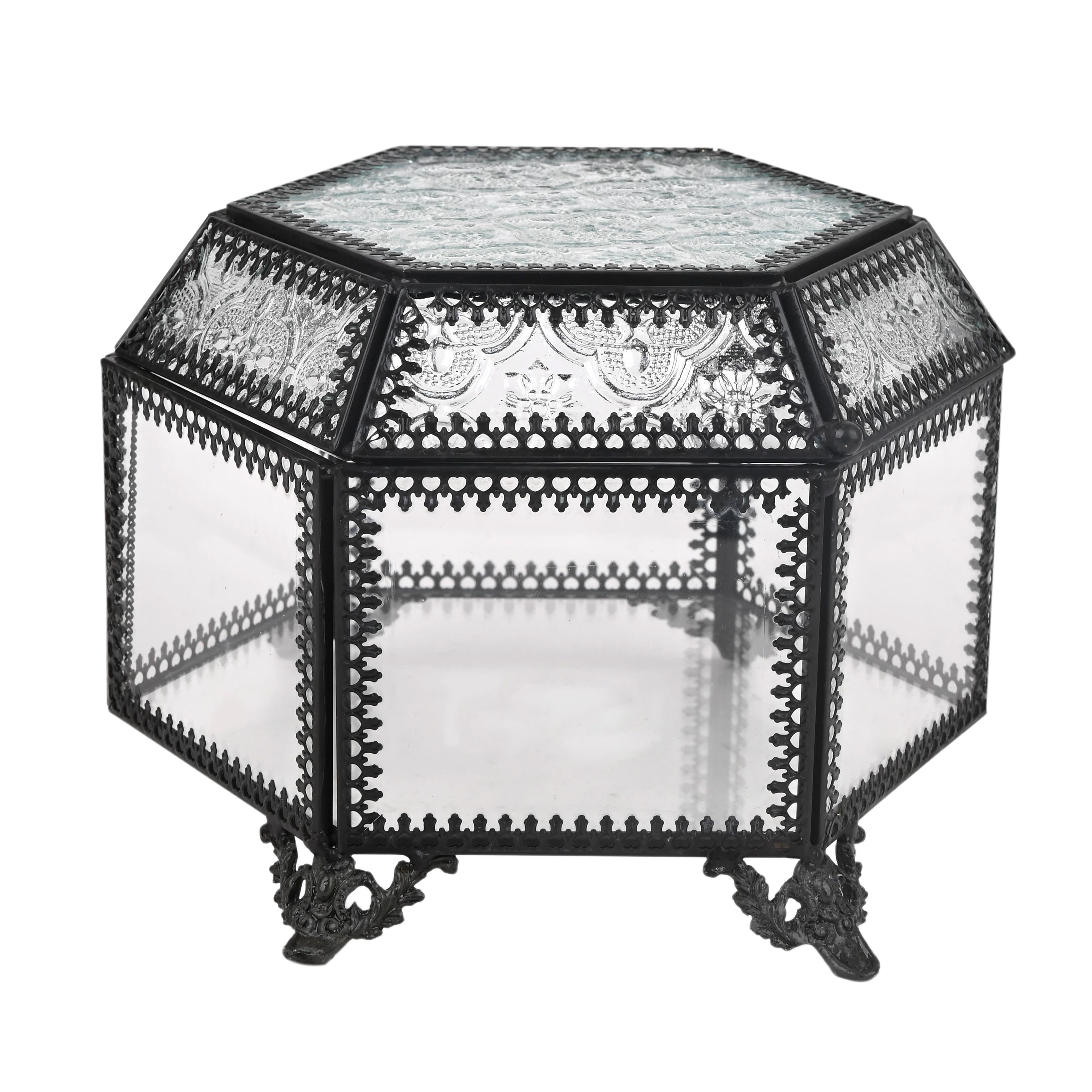6.5" Glass Hexagon Terrarium by Ashland®
