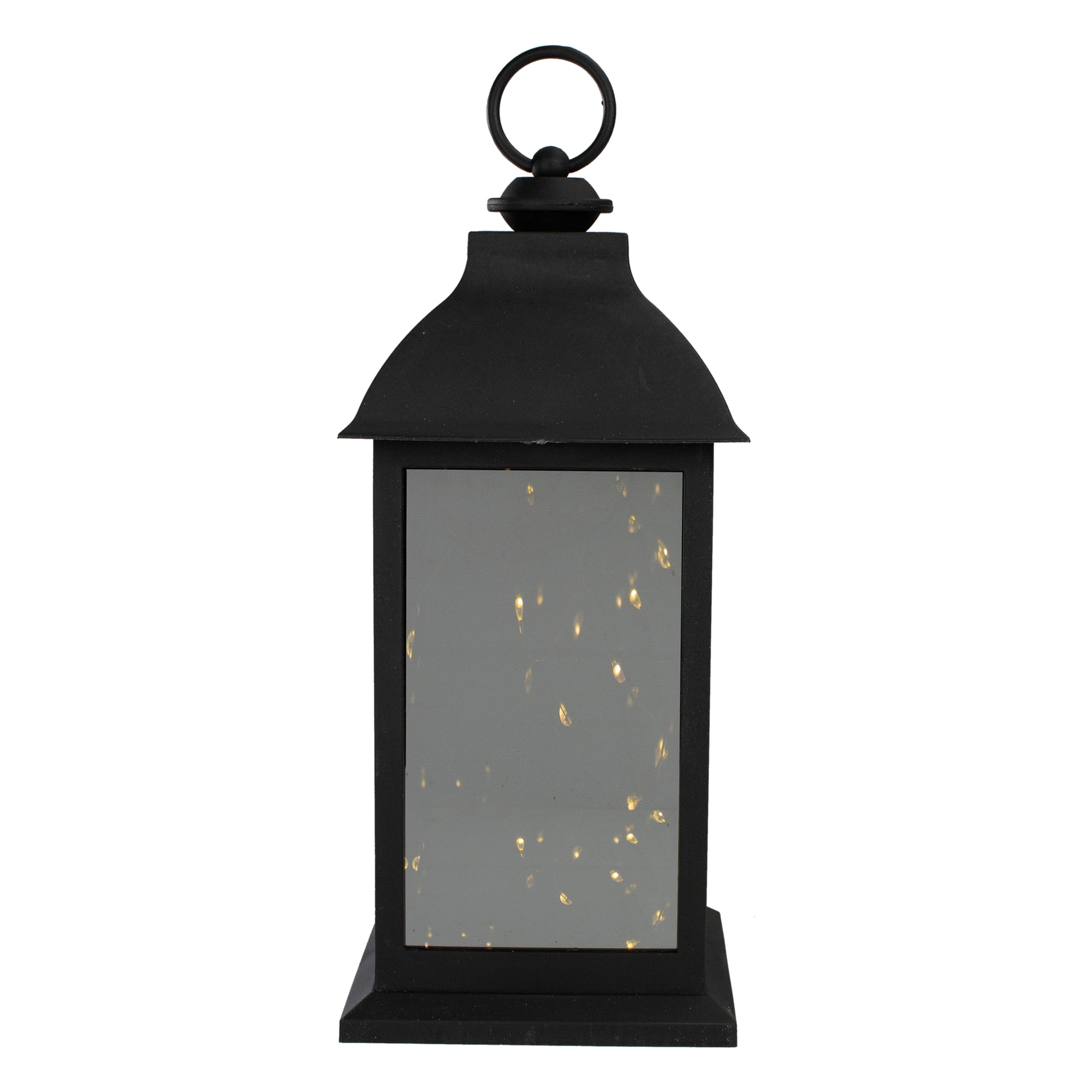 12.5" LED Lantern with Warm White Flickering Light