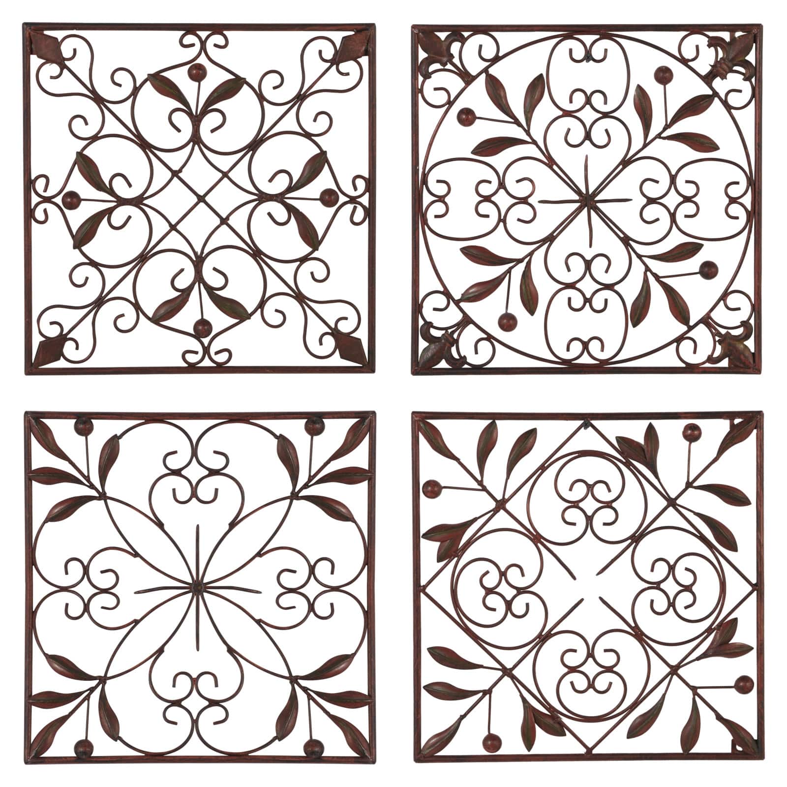 Brown Metal Rustic Wall Décor Set, 4ct.
