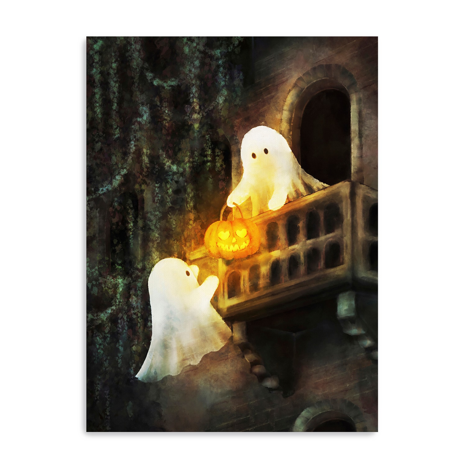Lumaprints Ghostly Sweethearts Canvas Giclée Art