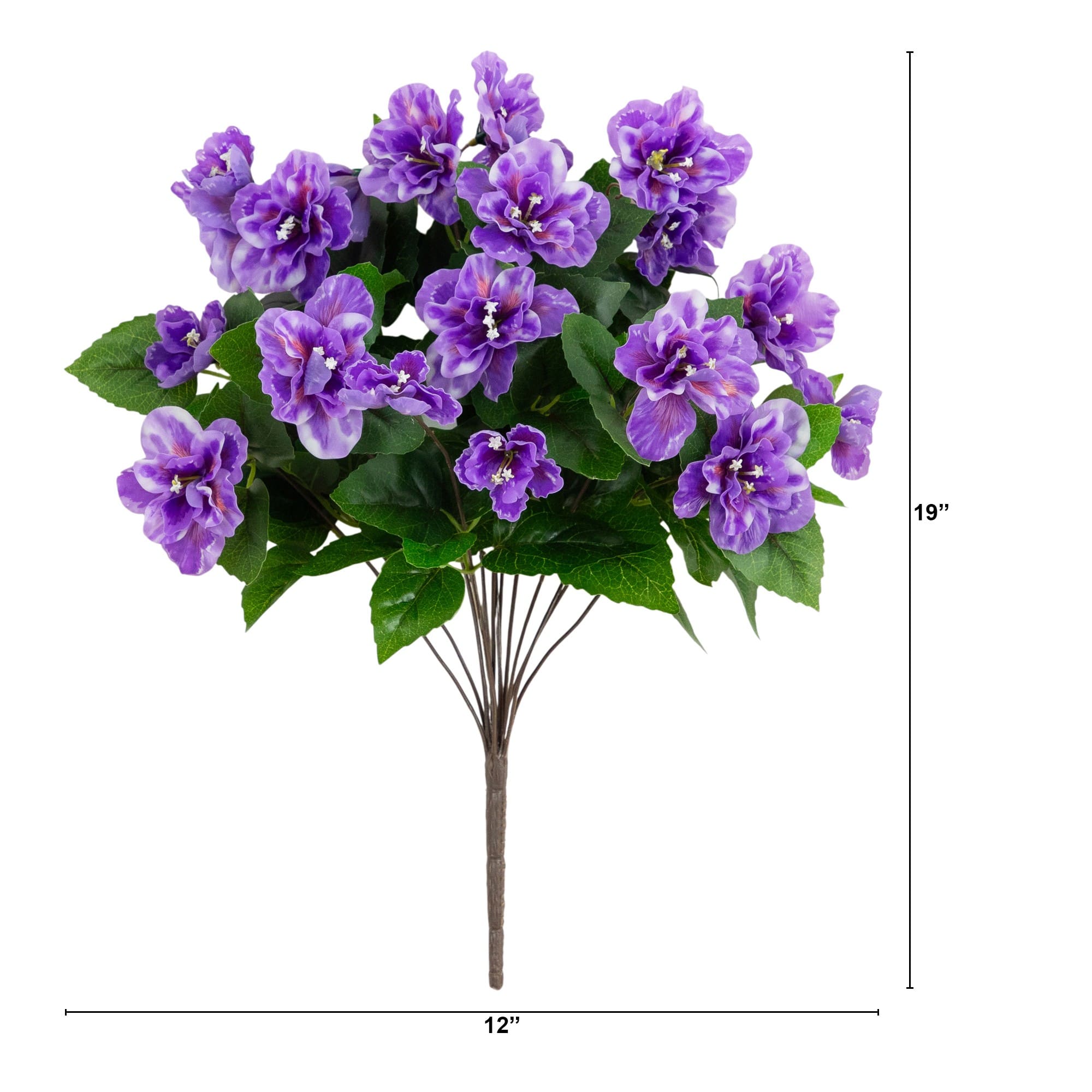 19" UV Resistant Artificial Azalea Bushes, 3ct.