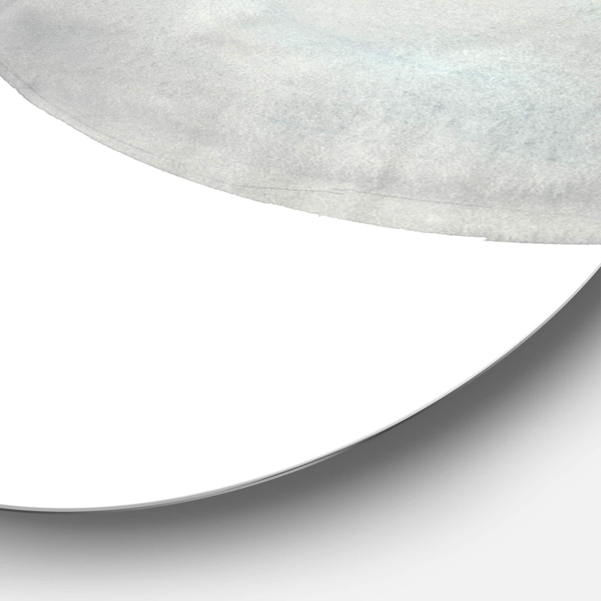 Designart - Gouache Sapphire on Gray II