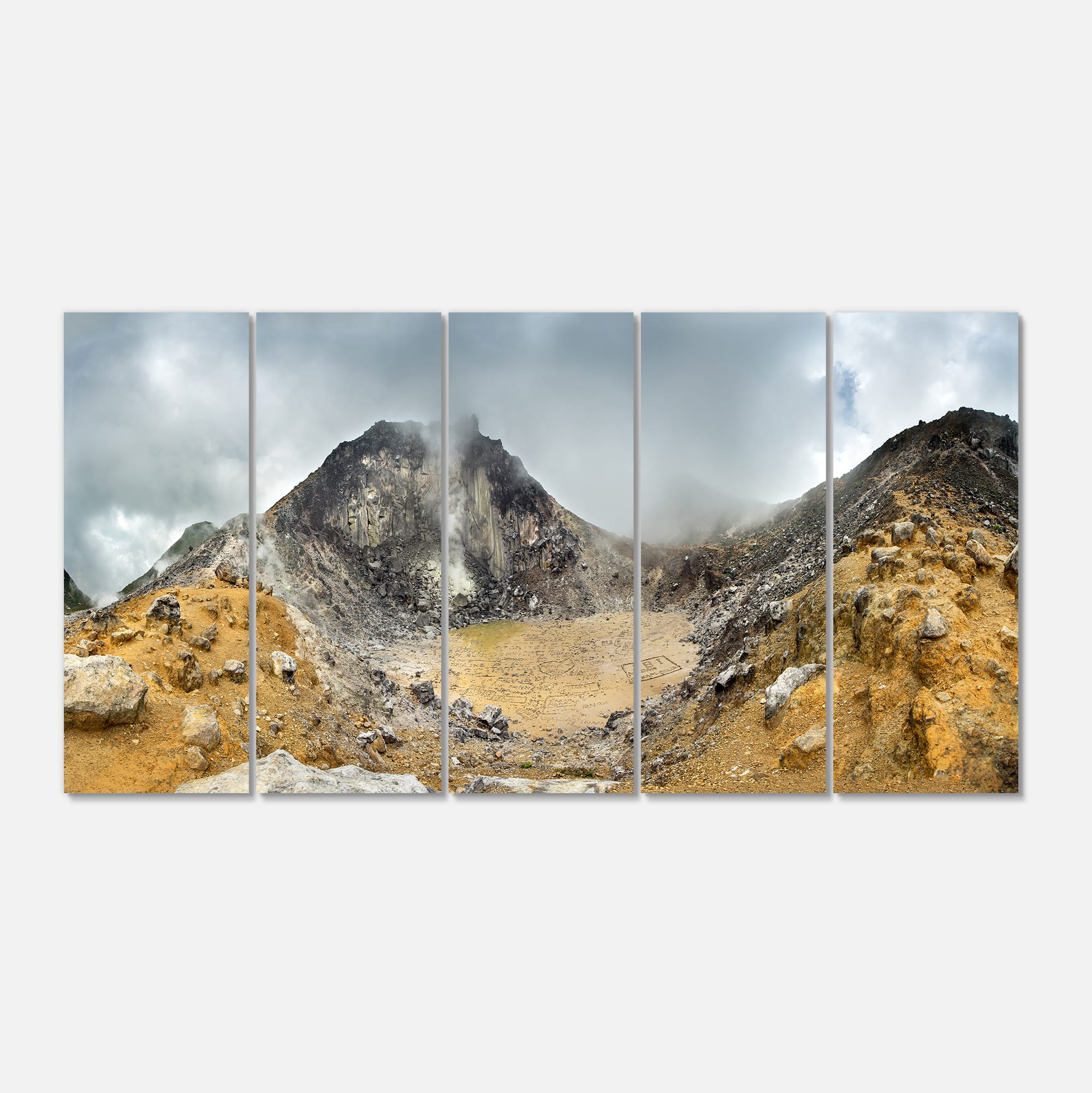 Designart - Volcano Panorama with Dramatic Sky