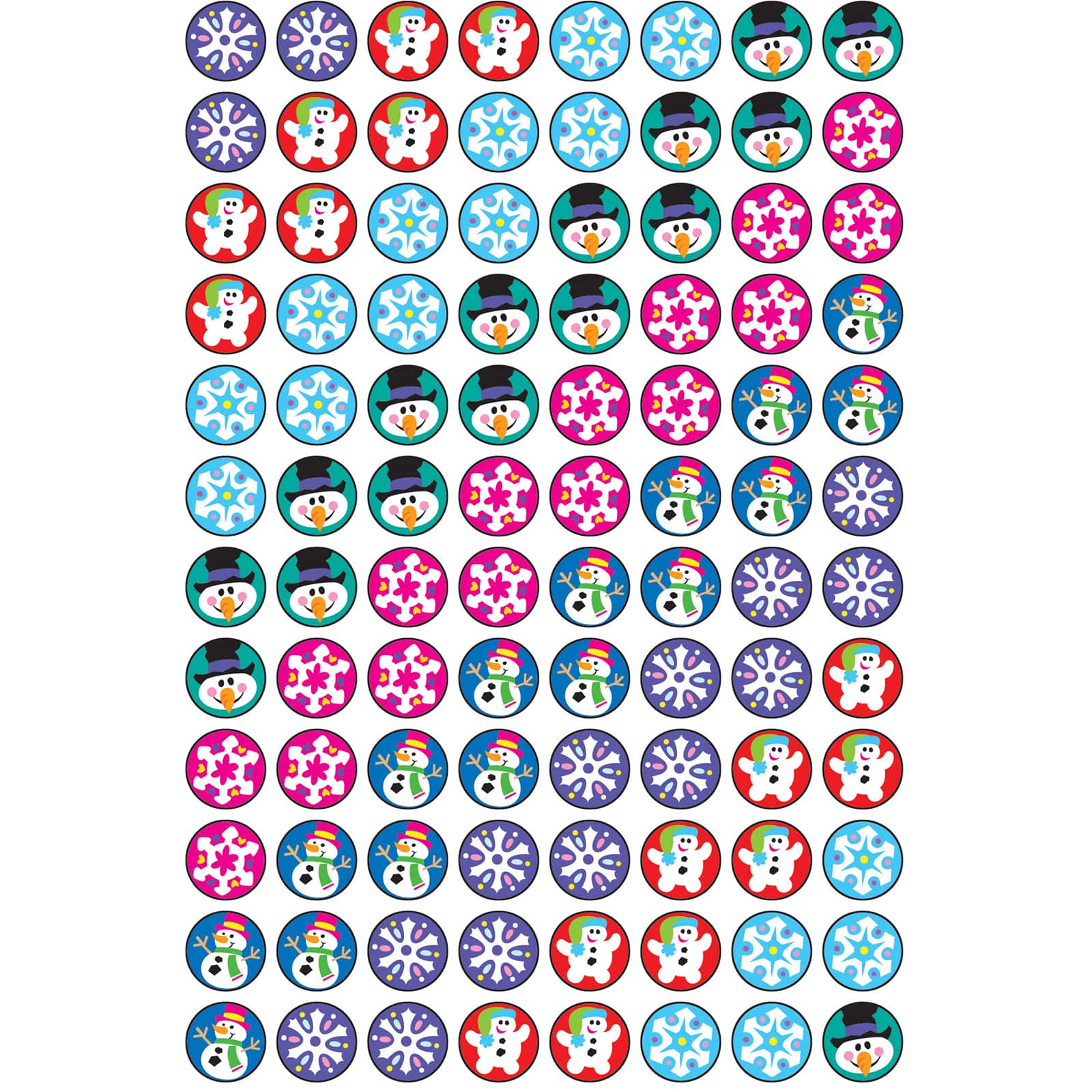 Trend Enterprises® superSpots® Winter Joys Stickers, 6 Packs of 800ct.