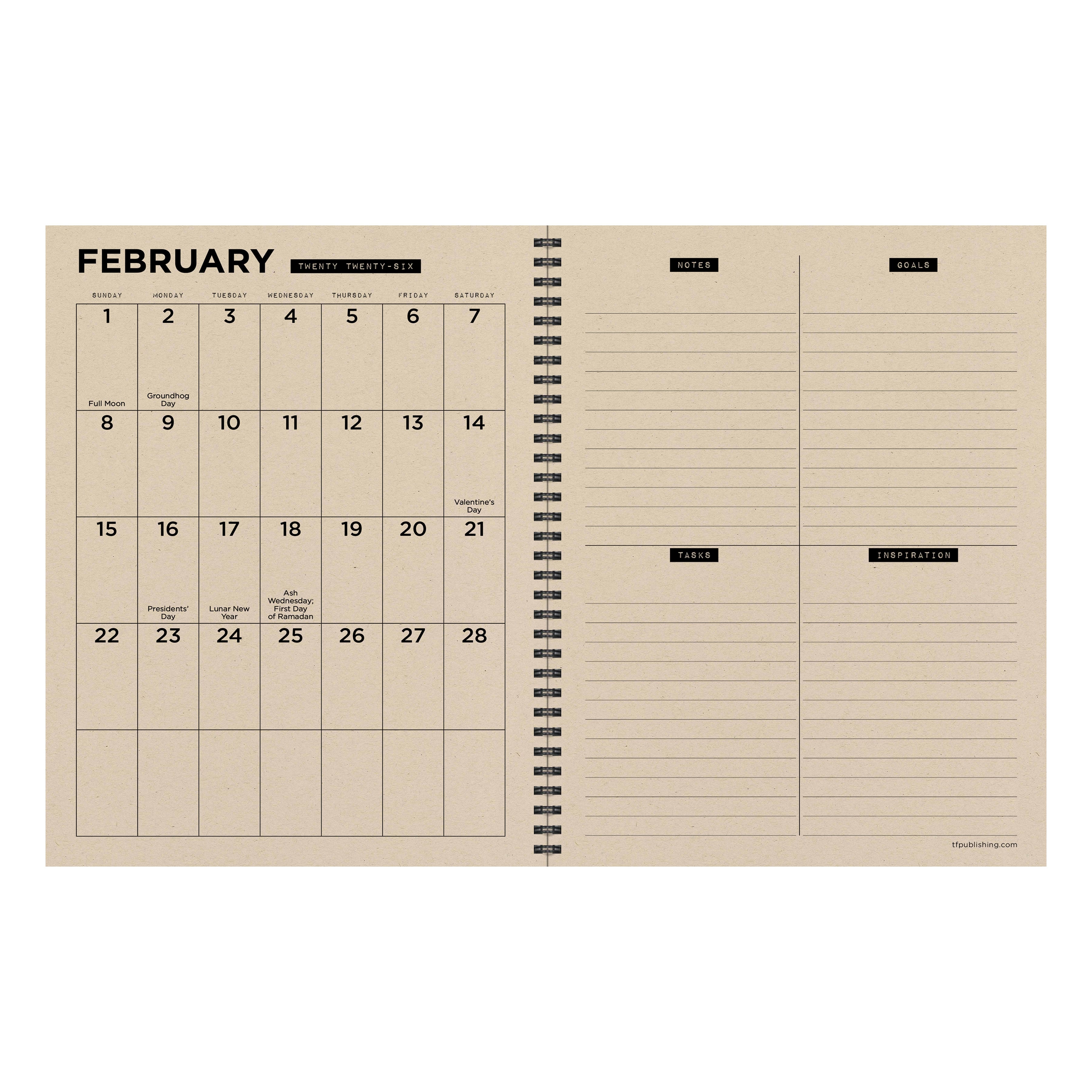 TF Publishing 2025-2026 Adventure Large Weekly/Monthly Planner