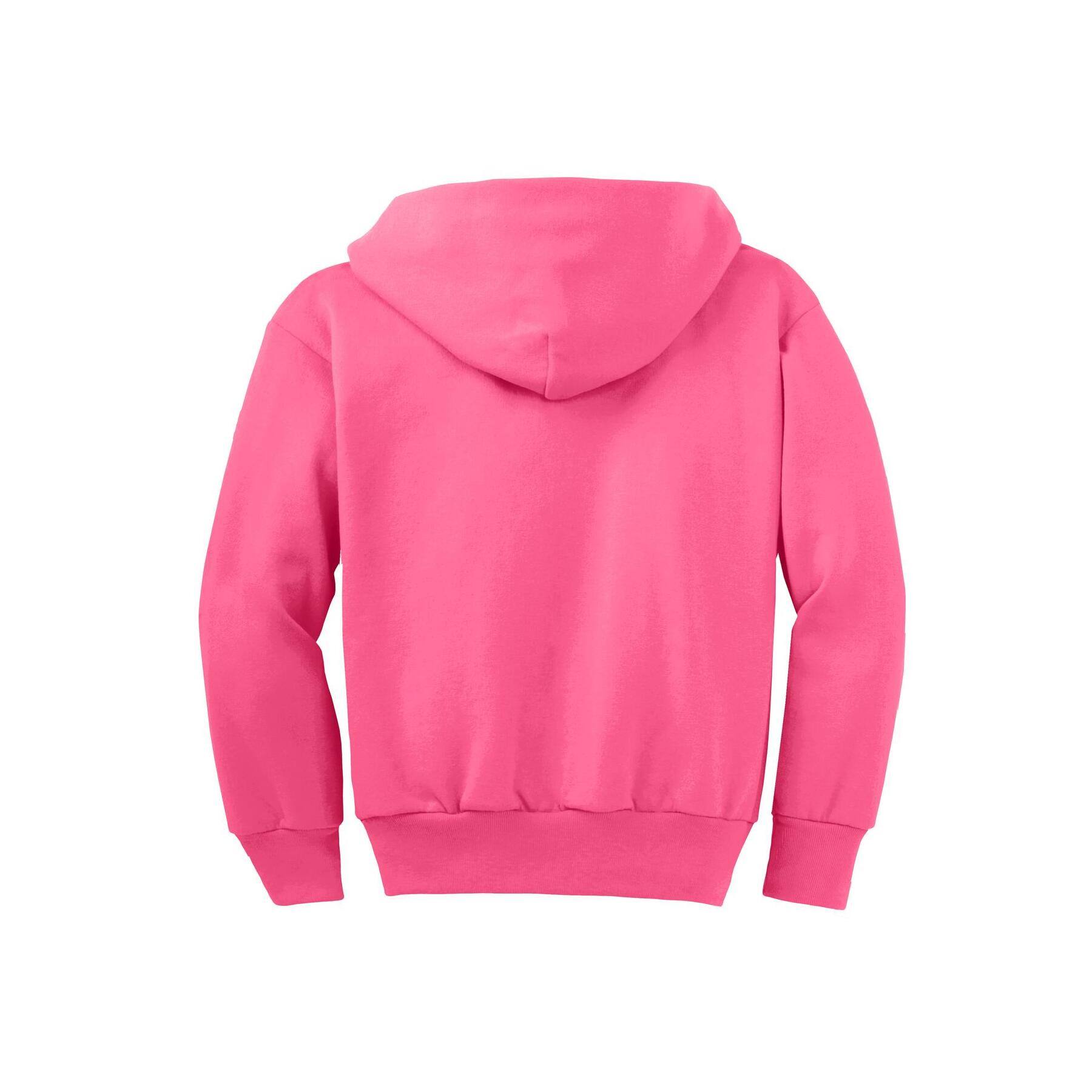 Port & Company® Youth Core Fleece Full-Zip Hooded Sweatshirt