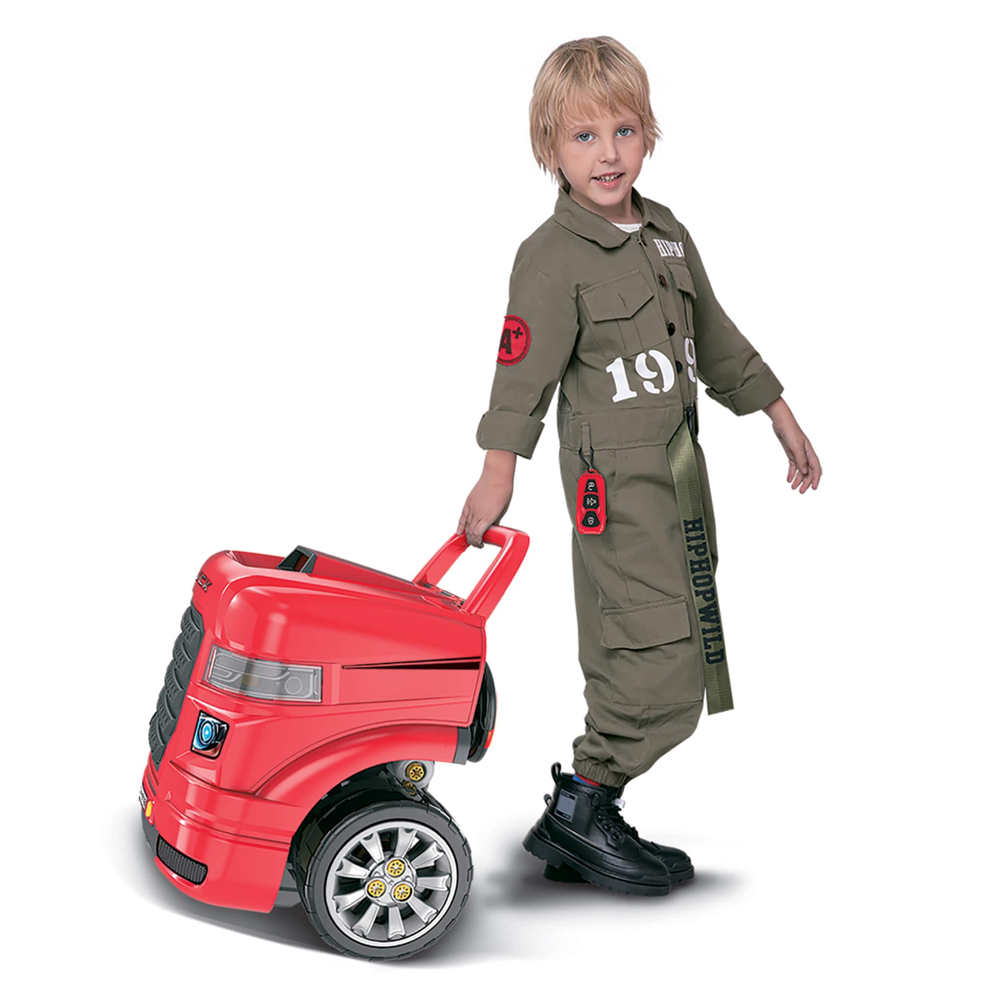 The Bubble Factory Red Truck Mechanic Engine Workshop