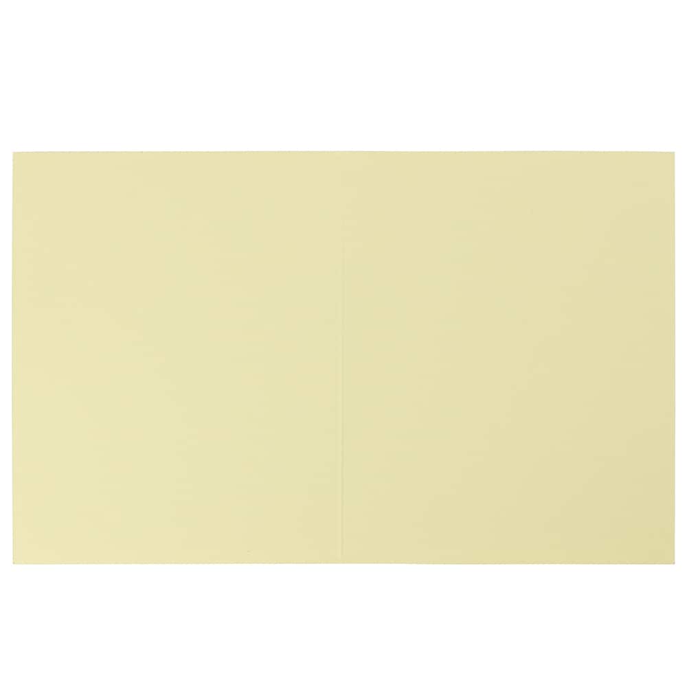 JAM Paper A2 Light Yellow Blank Foldover Cards