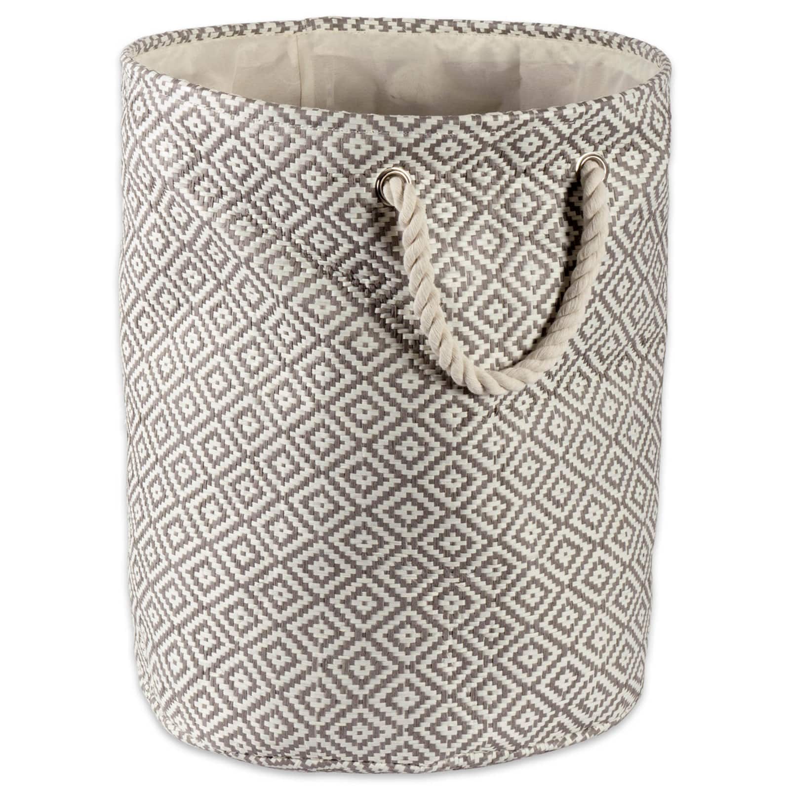 DII® Large Round Geo Diamond Paper Bin