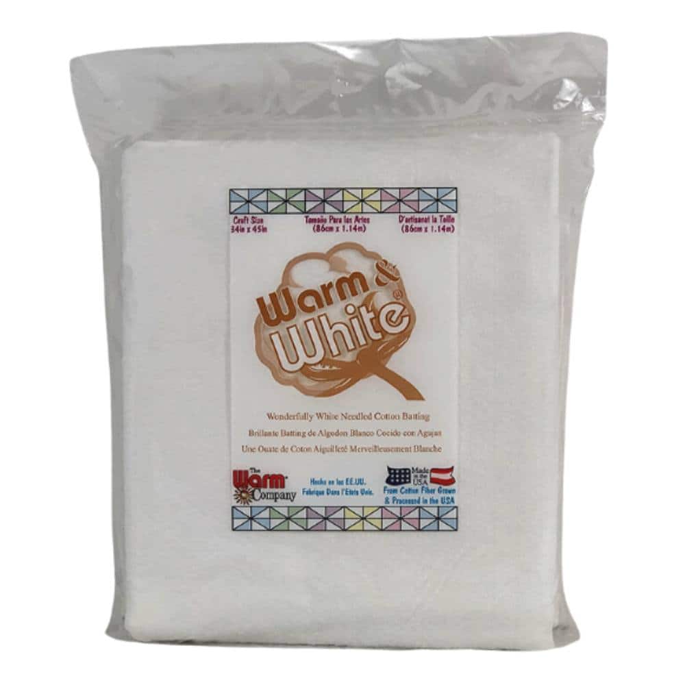 6 Pack: Warm & White® 34" x 45" Pre-Cut Craft Cotton Batting