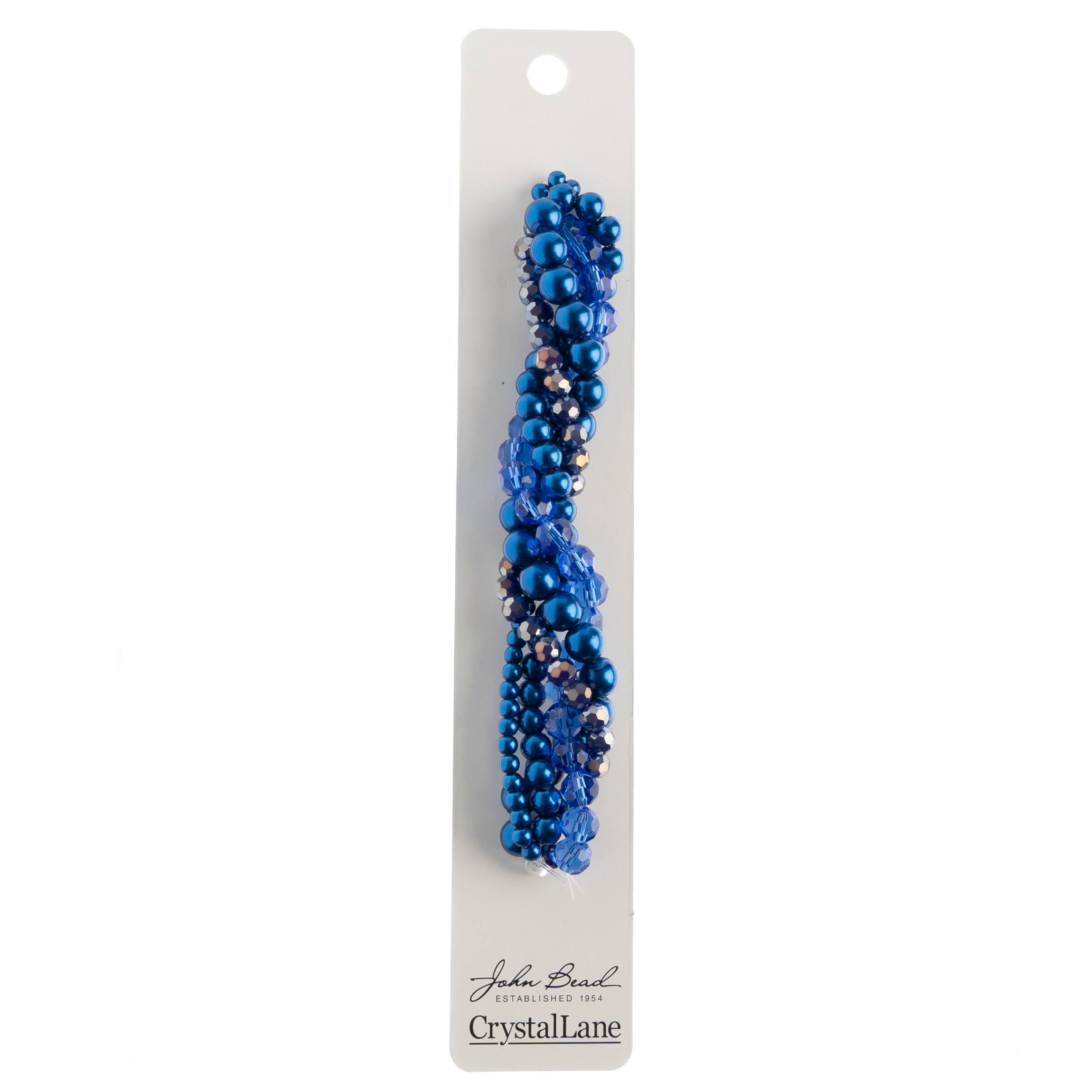 Crystal Lane DIY 6" 5 Twisted Pearls & Crystal Beads Strands