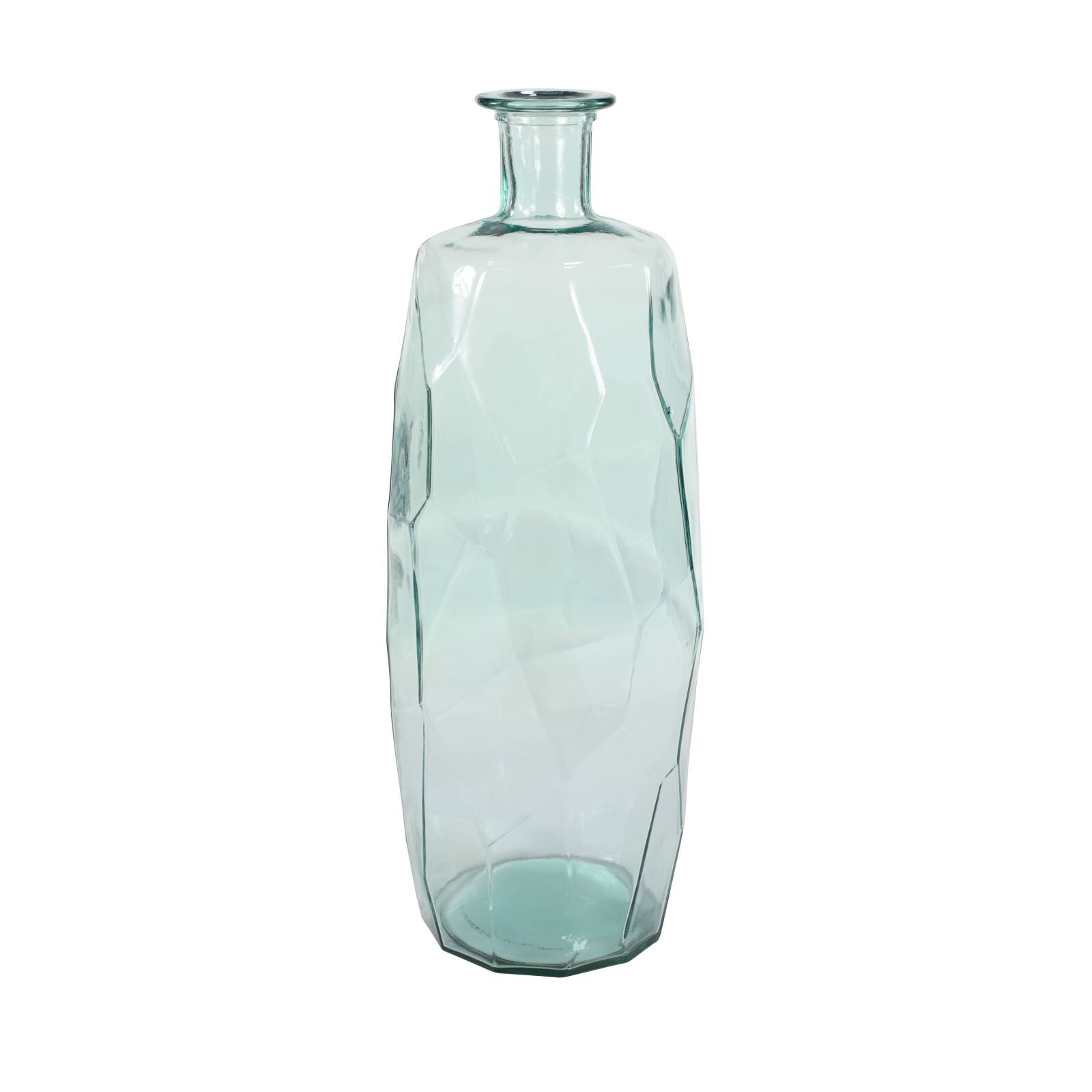 29" Clear Glass Contemporary Vase