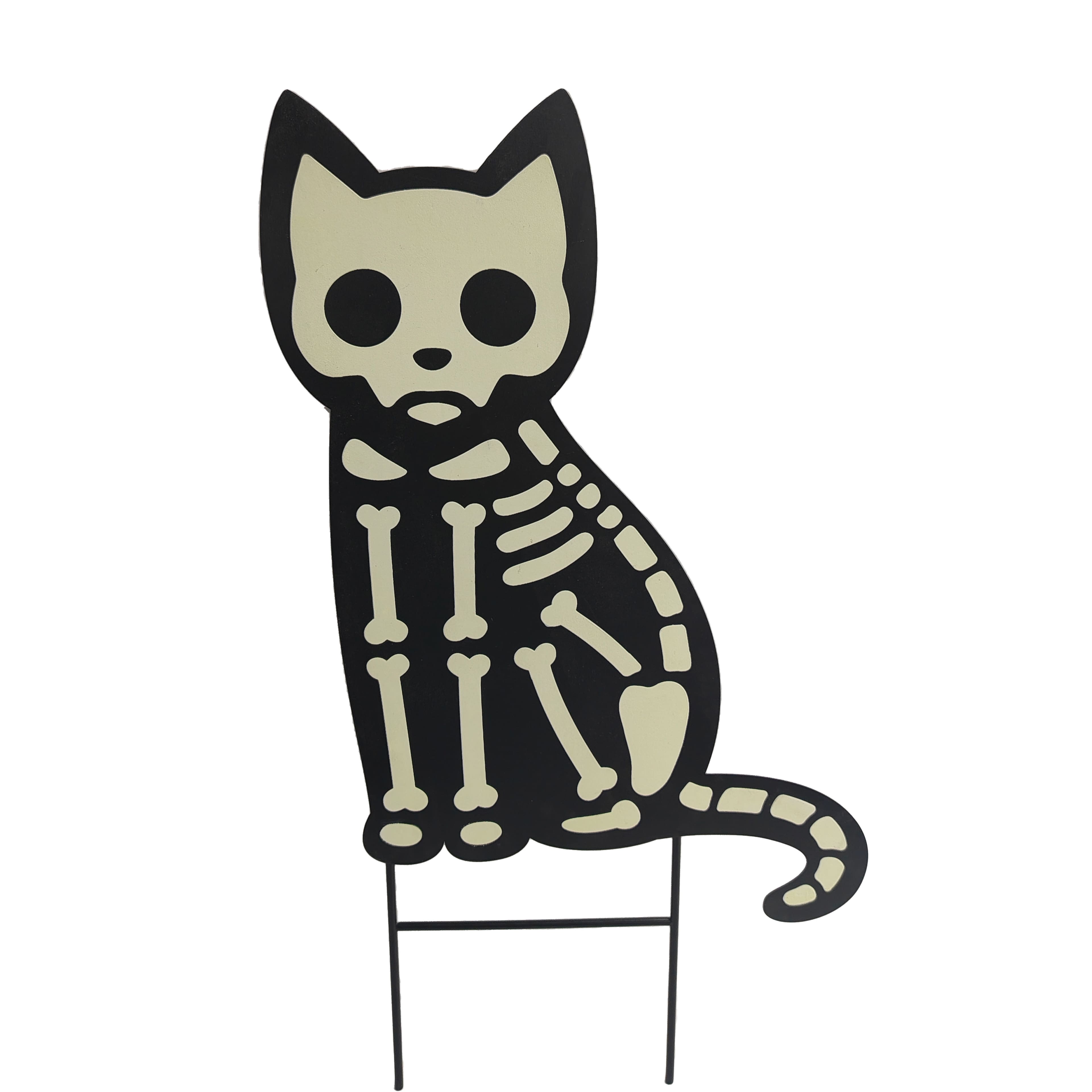 22" Glow-in-the-Dark Cat Metal Yard Stake by Ashland®