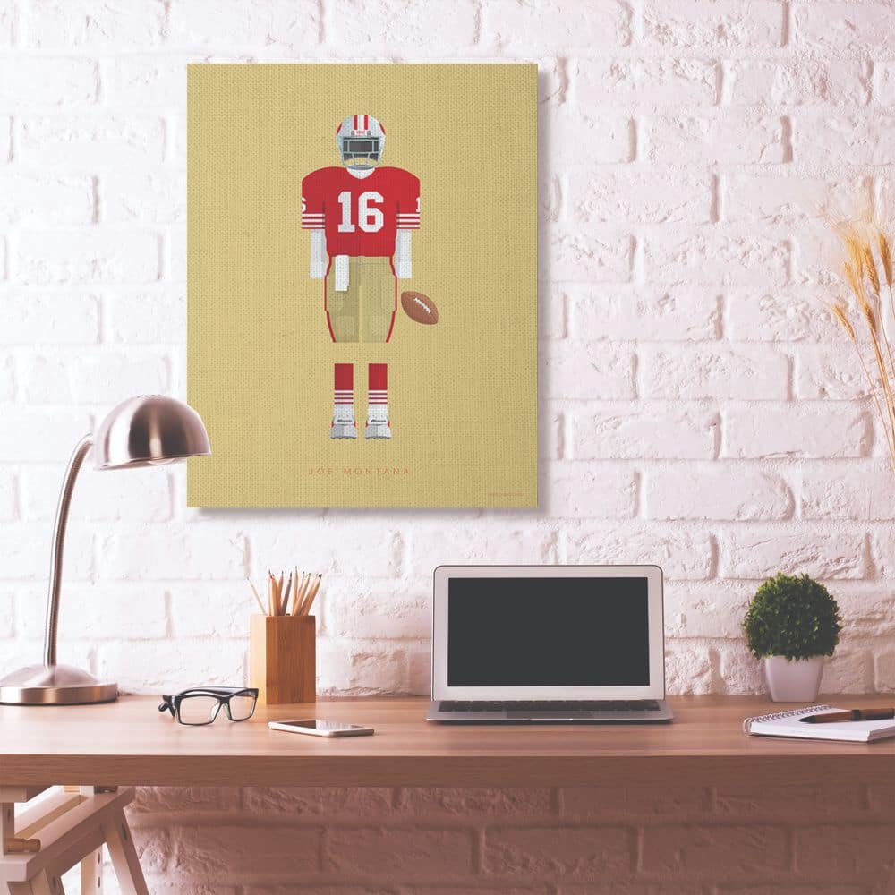 Stupell Industries Joe Montana Fashion Design Canvas Wall Art