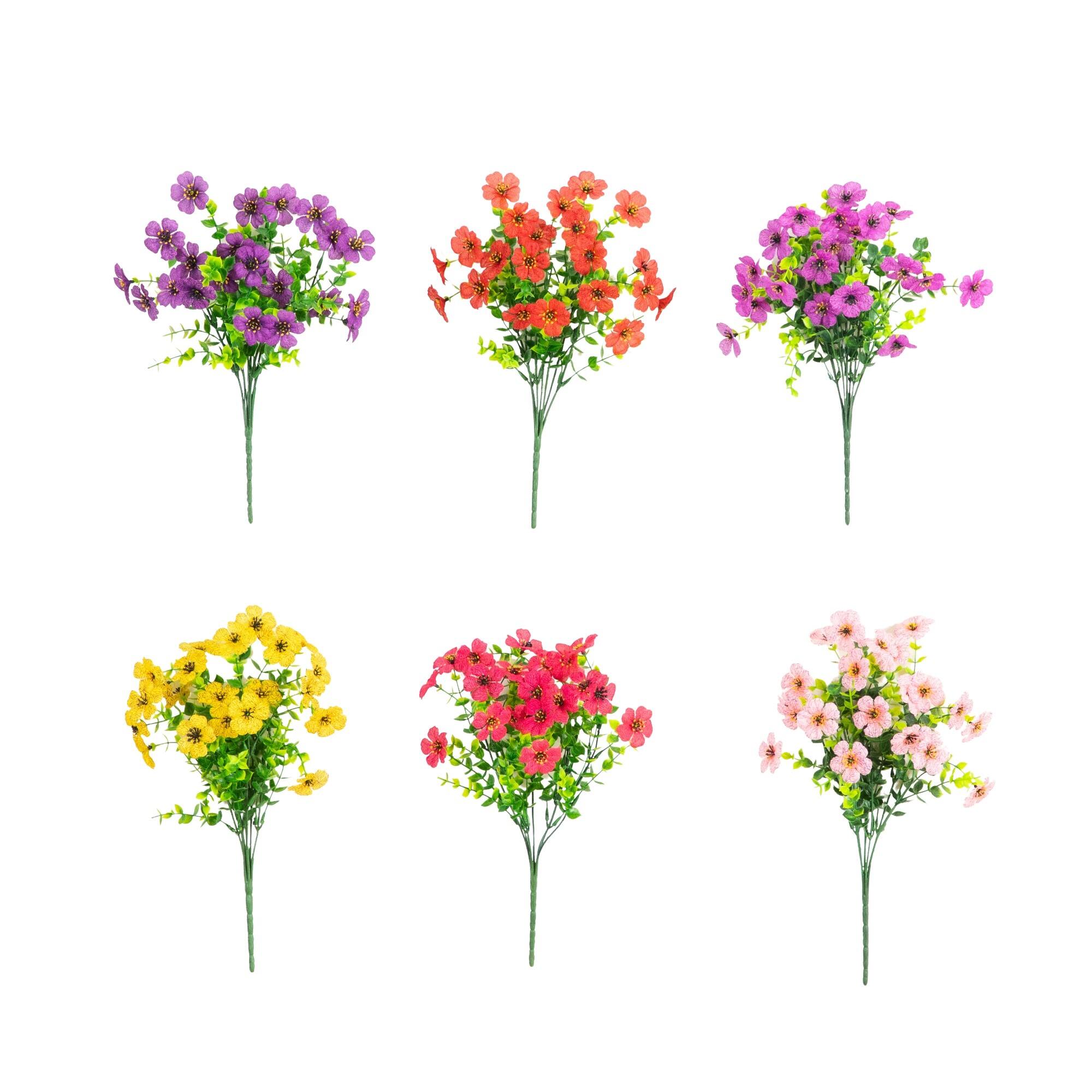 13" UV Resistant Artificial Daisy Bushes, 12ct.