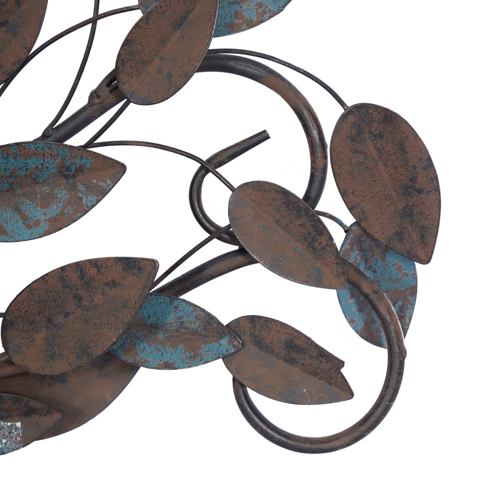 Blue Metal Traditional Tree Branches Wall Decoration