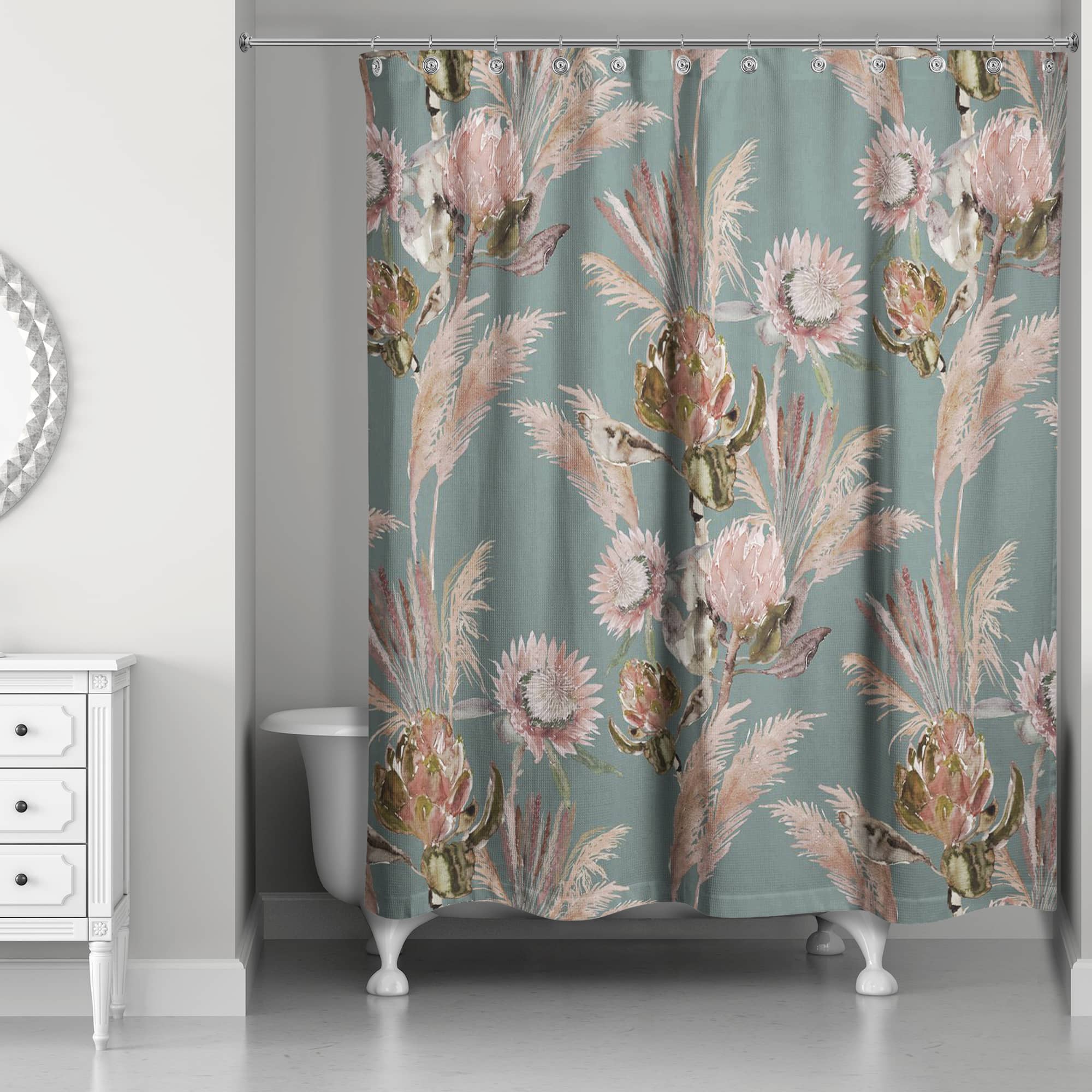 Protea Blooms Shower Curtain
