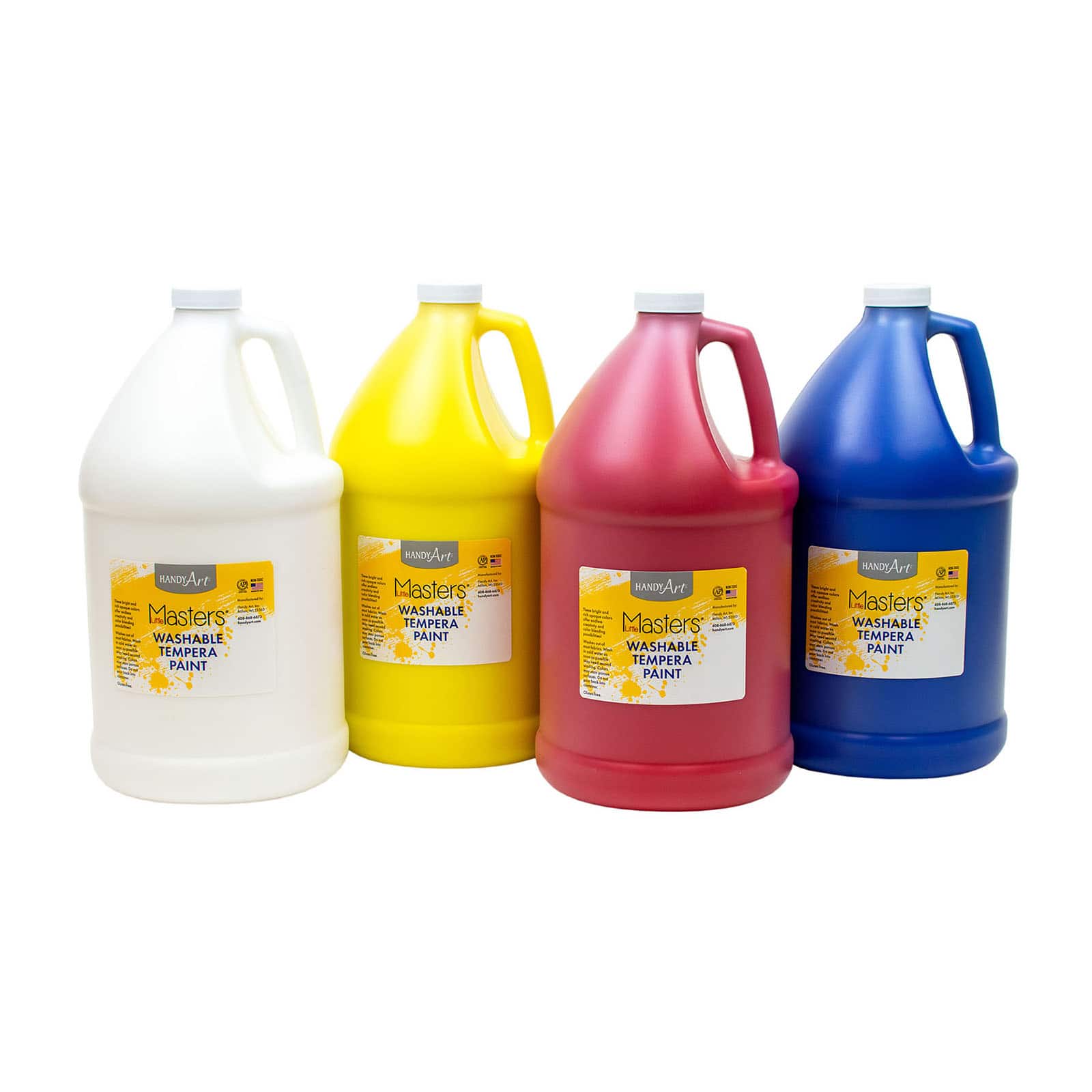 Handy Art® Little Masters® Primary Colors Washable Tempera Paint 4 Gallon Kit