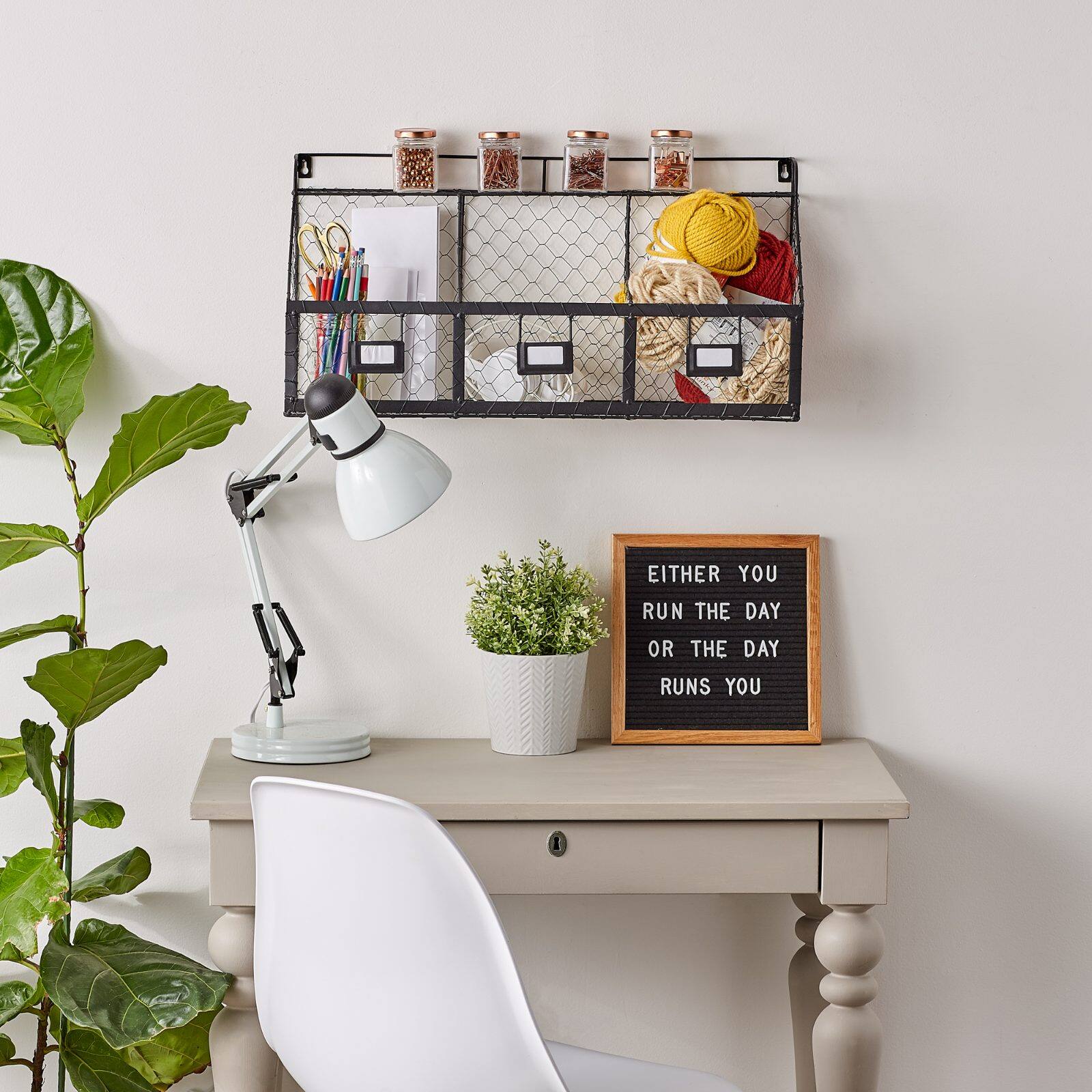 DII® Black Farmhouse Chicken Wire Organizer