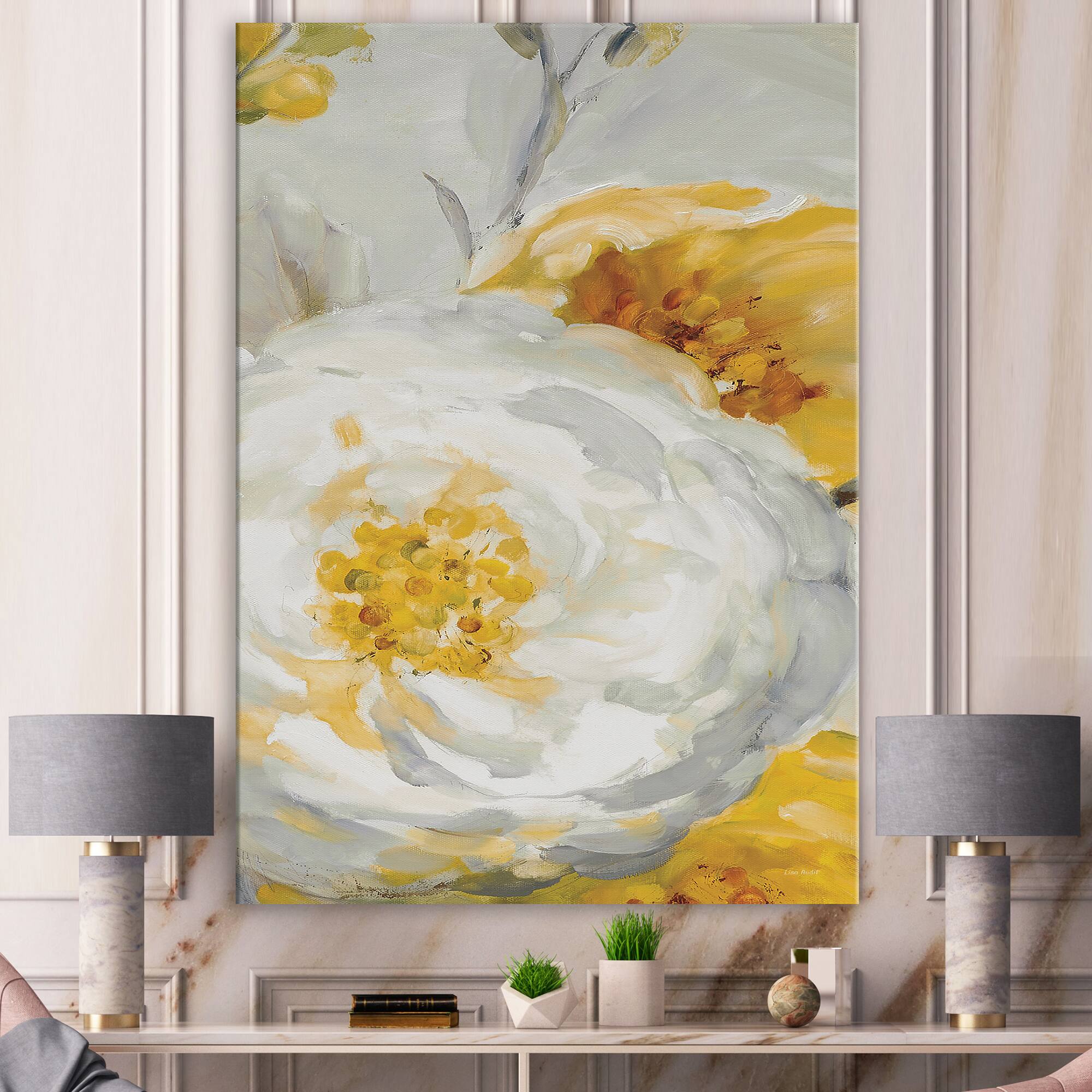 Designart - Sunshine Yellow Flower I