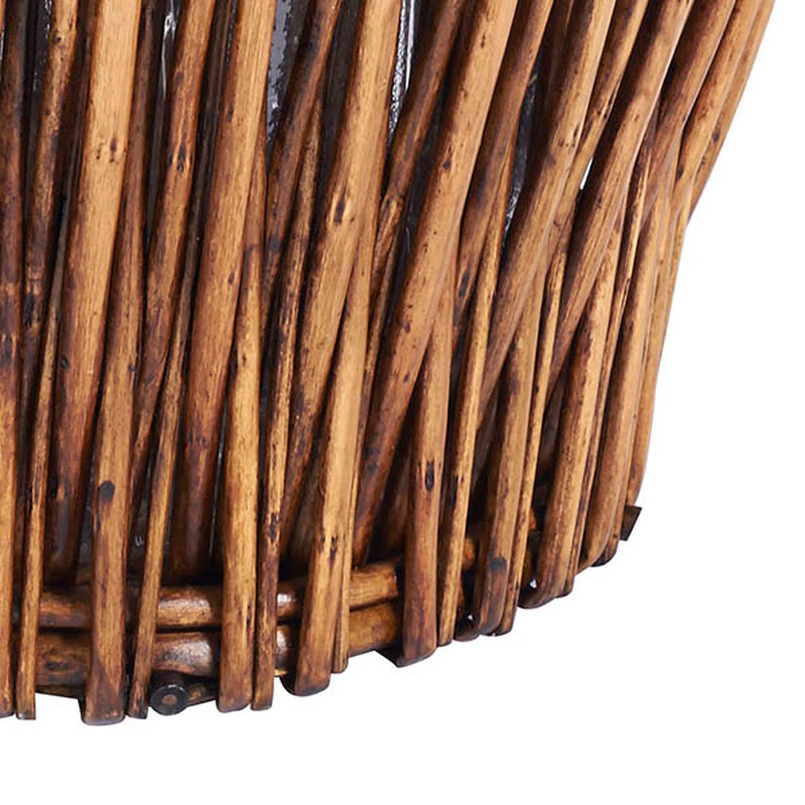 Household Essentials Small Reed Willow Waste Basket