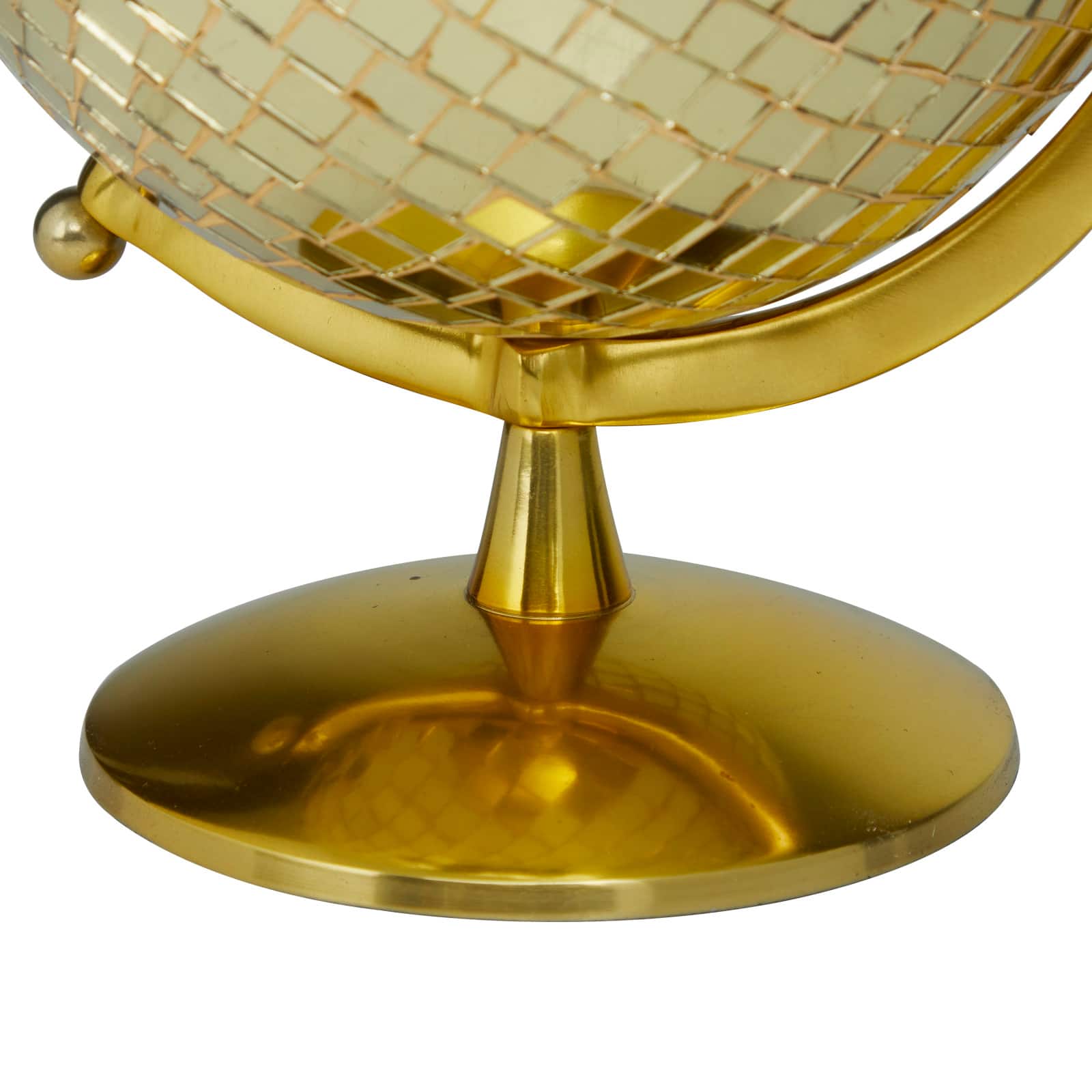 Gold Stainless Steel Glam Globe, 9" x 8" x 12"