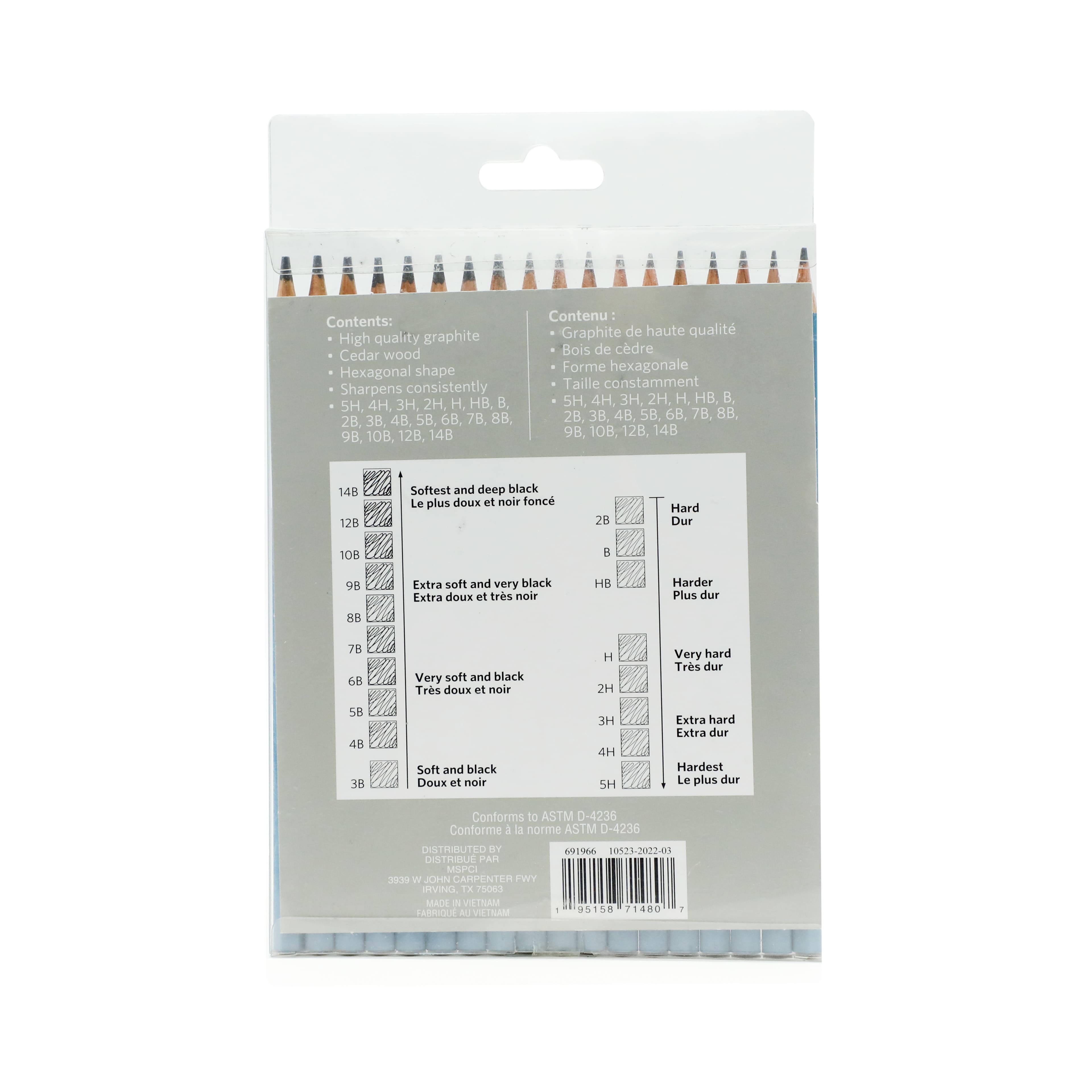 12 Packs: 18 ct. (216 total) Graphite Sketching Pencil Set by Artist's Loft™