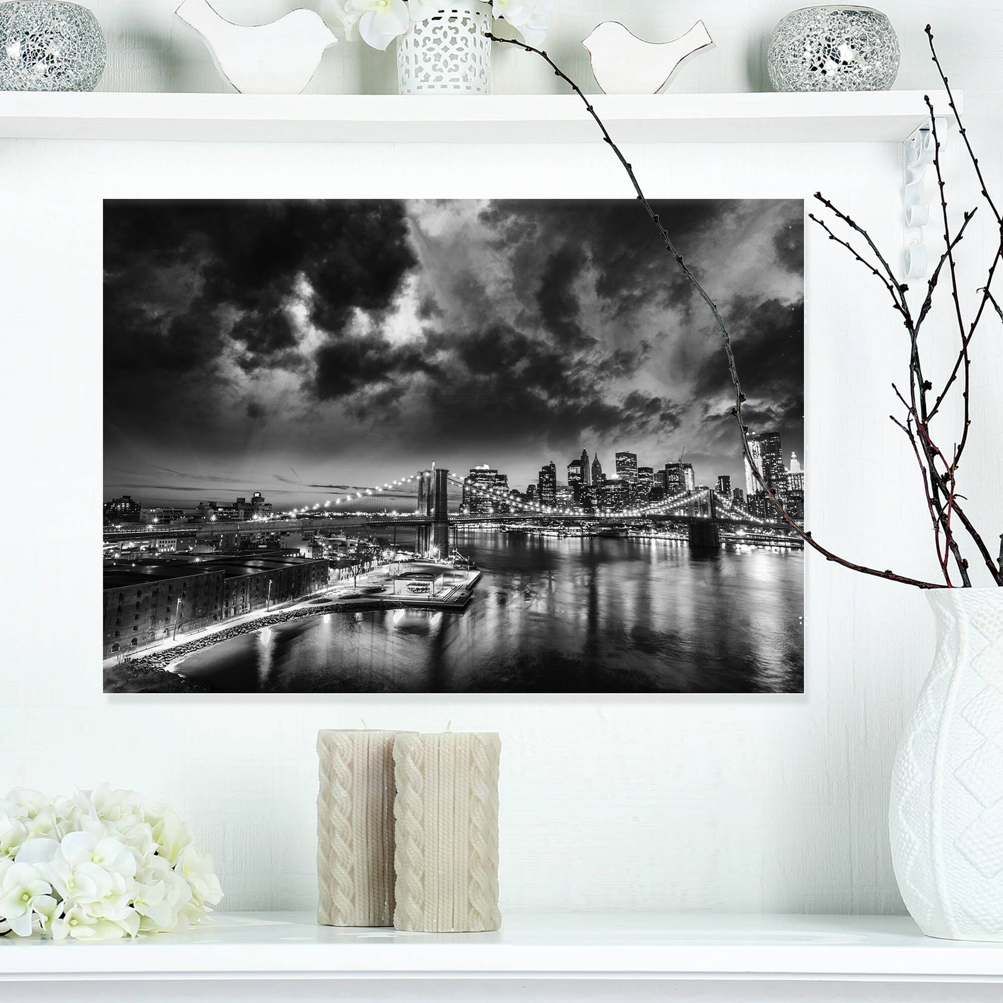 Designart - Amazing Night in New York City - Cityscape Canvas Print