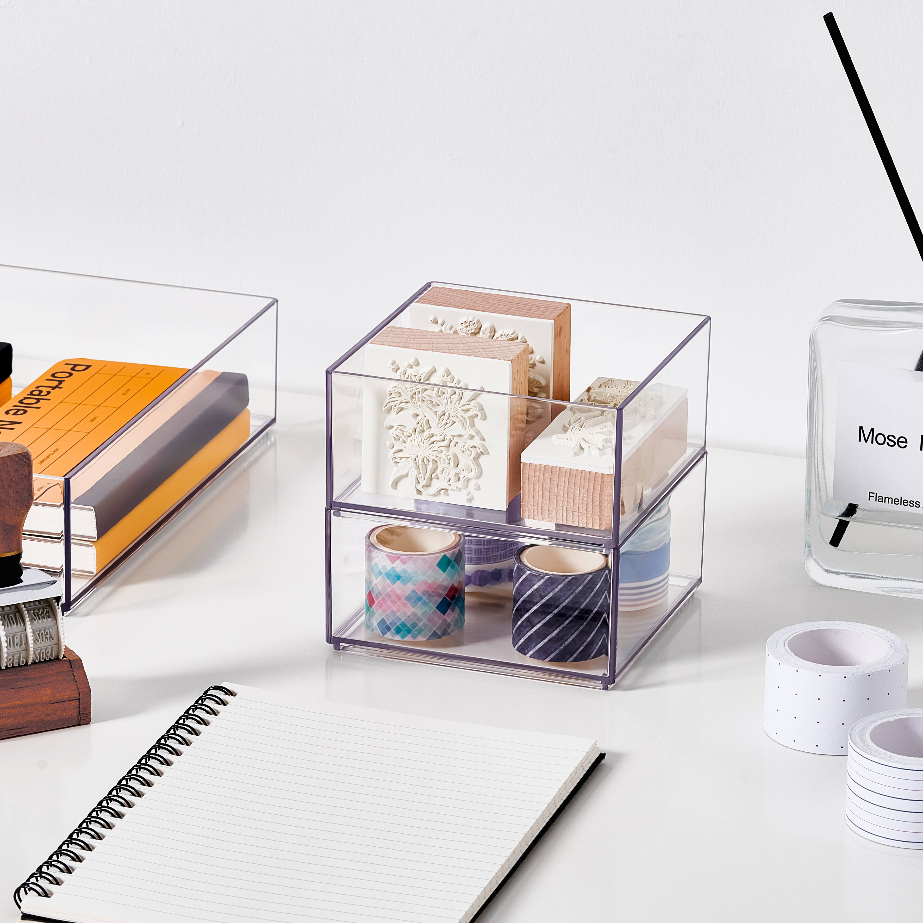 4" x 4" Clear Stacking Storage Tray by Simply Tidy™