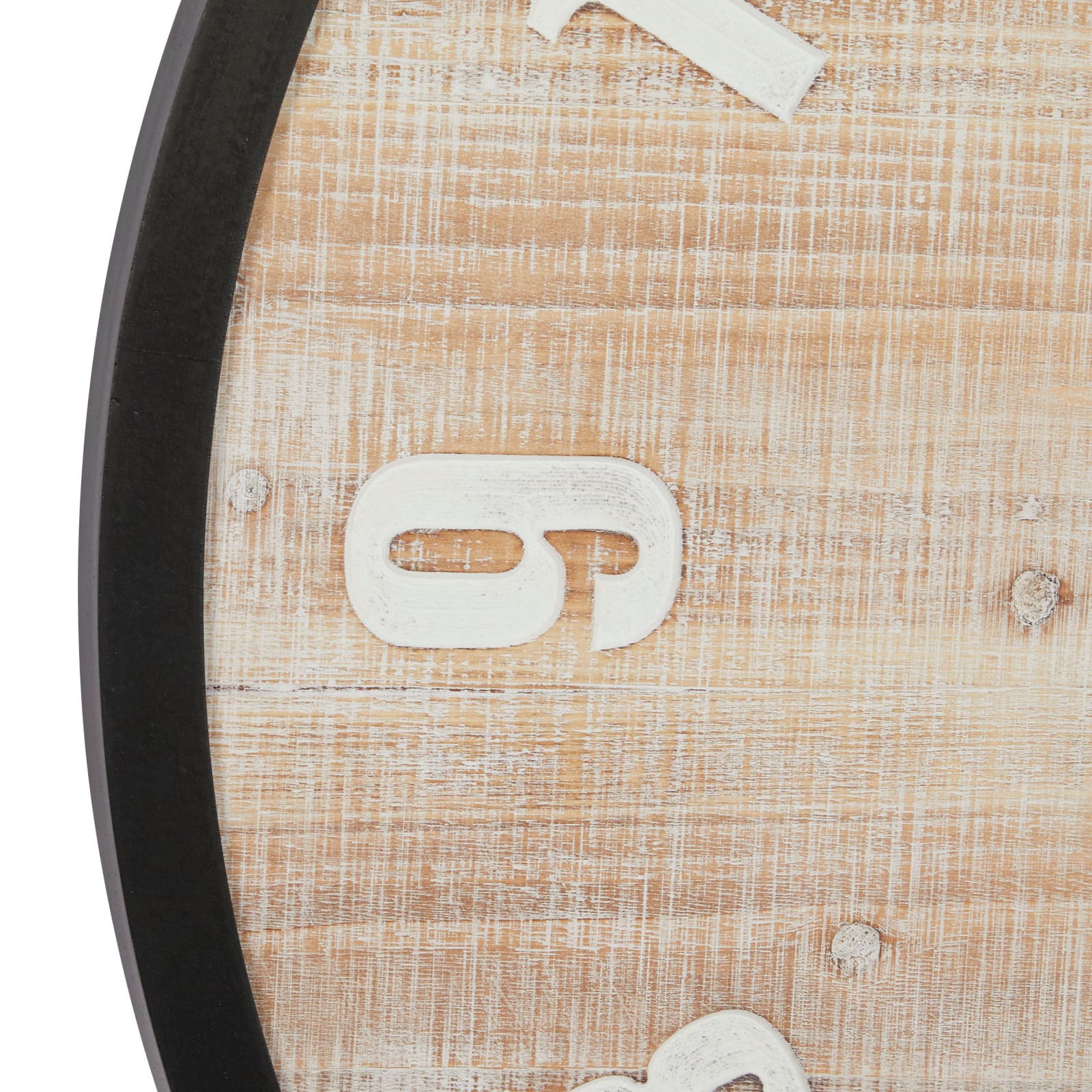 Brown Farmhouse Wood Wall Clock