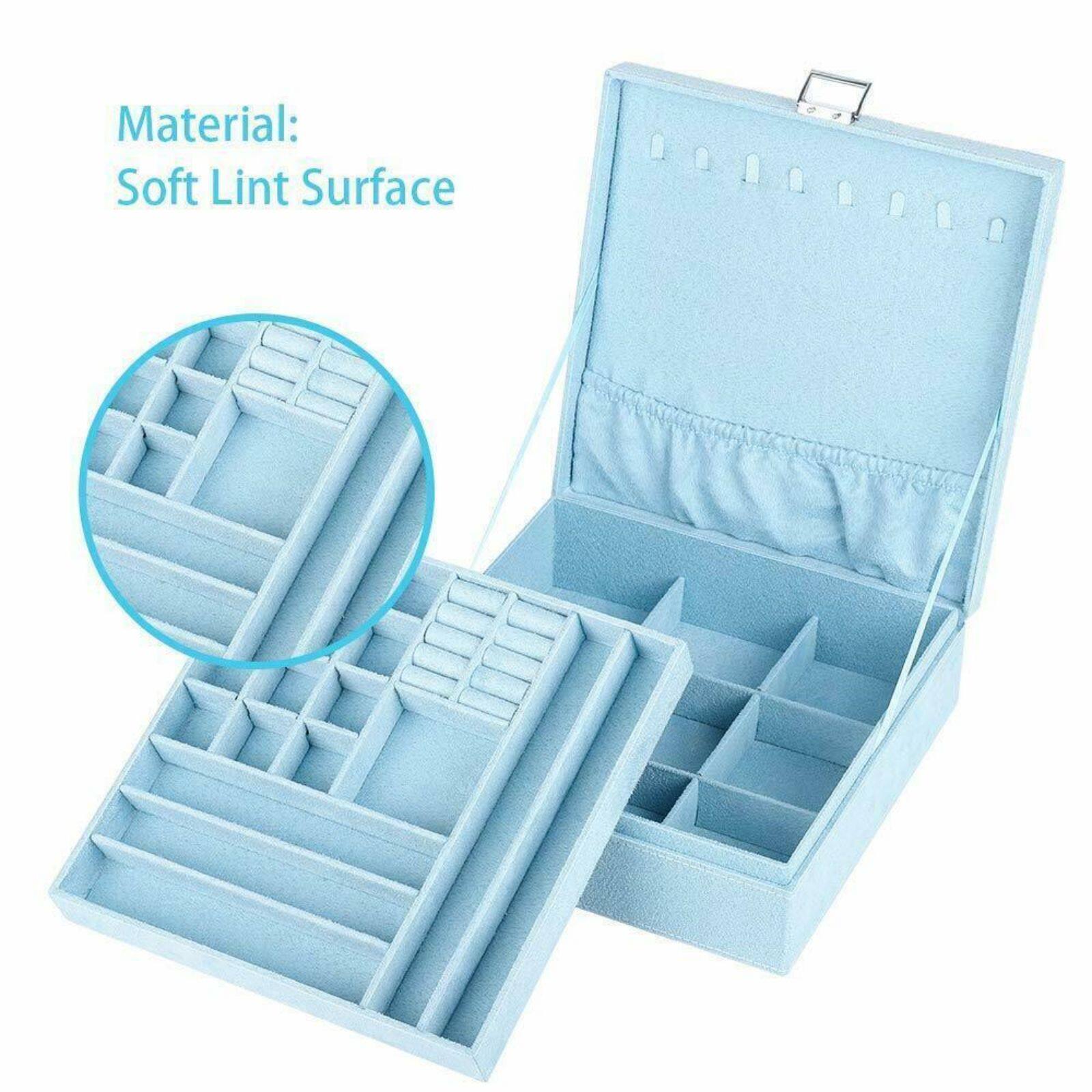 NEX™ 2-Layer 10.5" Lint Jewelry Box Organizer