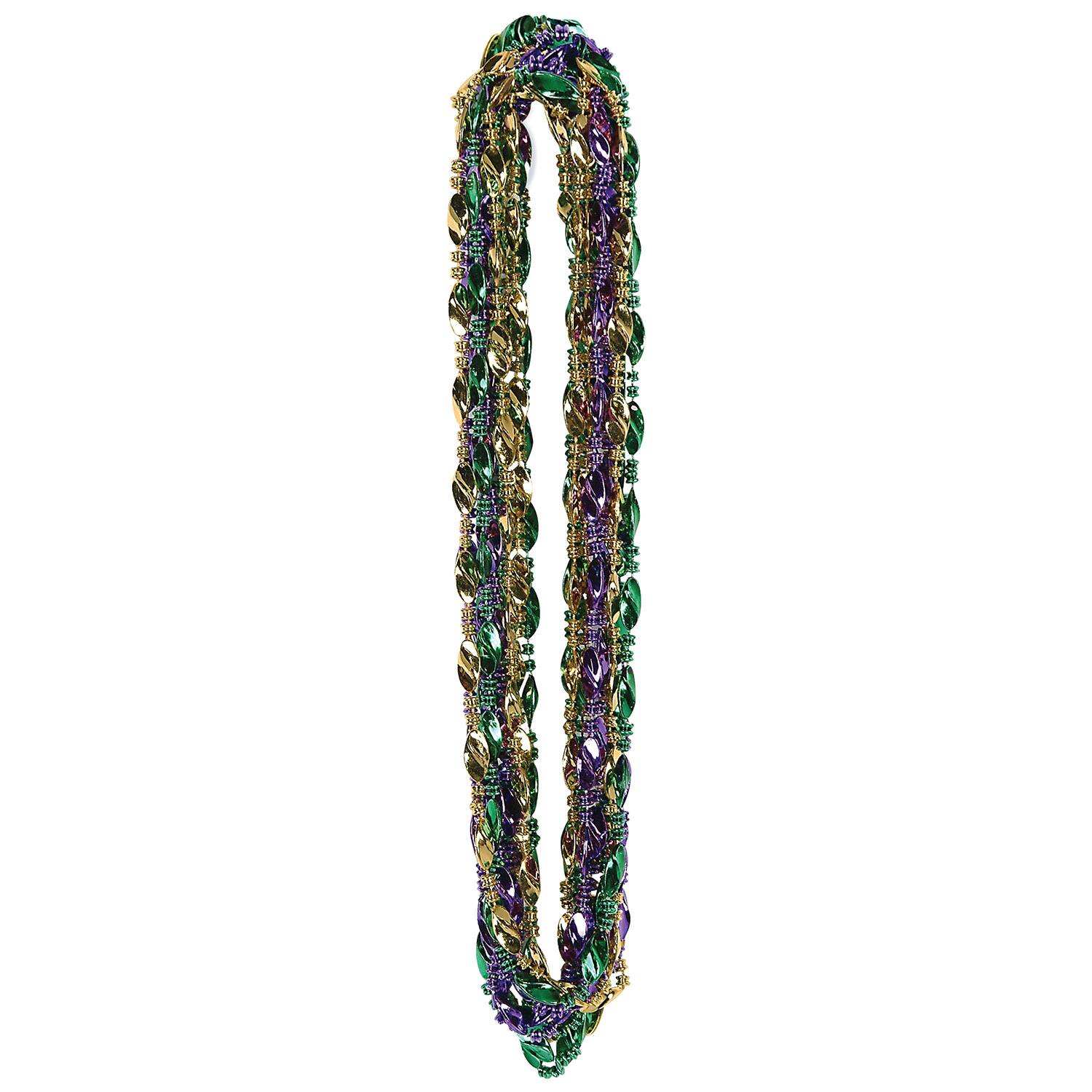 Beistle 33" Mardi Gras Twist Beads, 24ct.