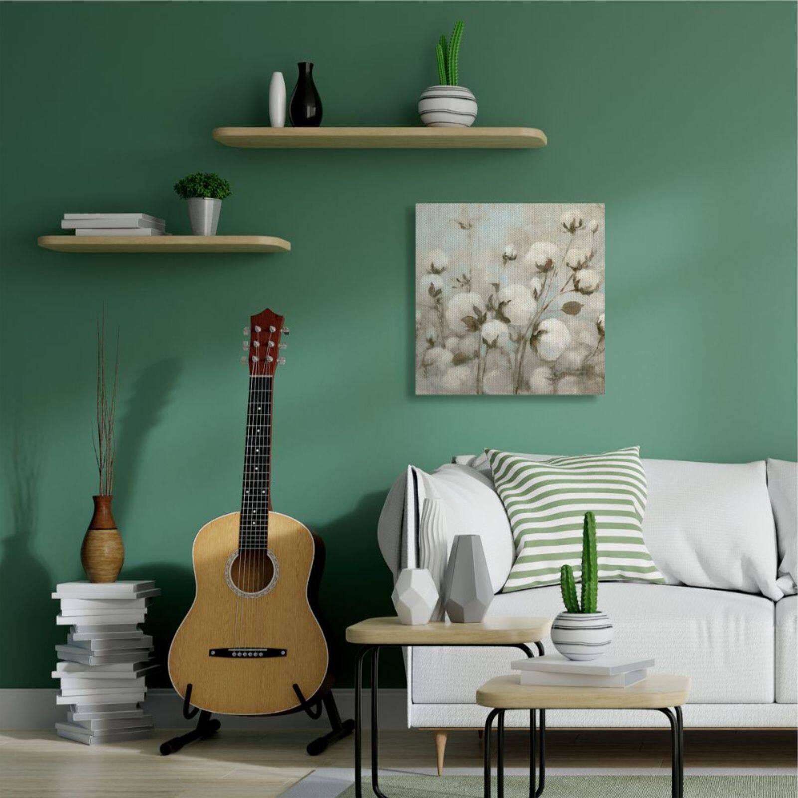 Stupell Industries Cotton Blossoms Canvas Wall Art