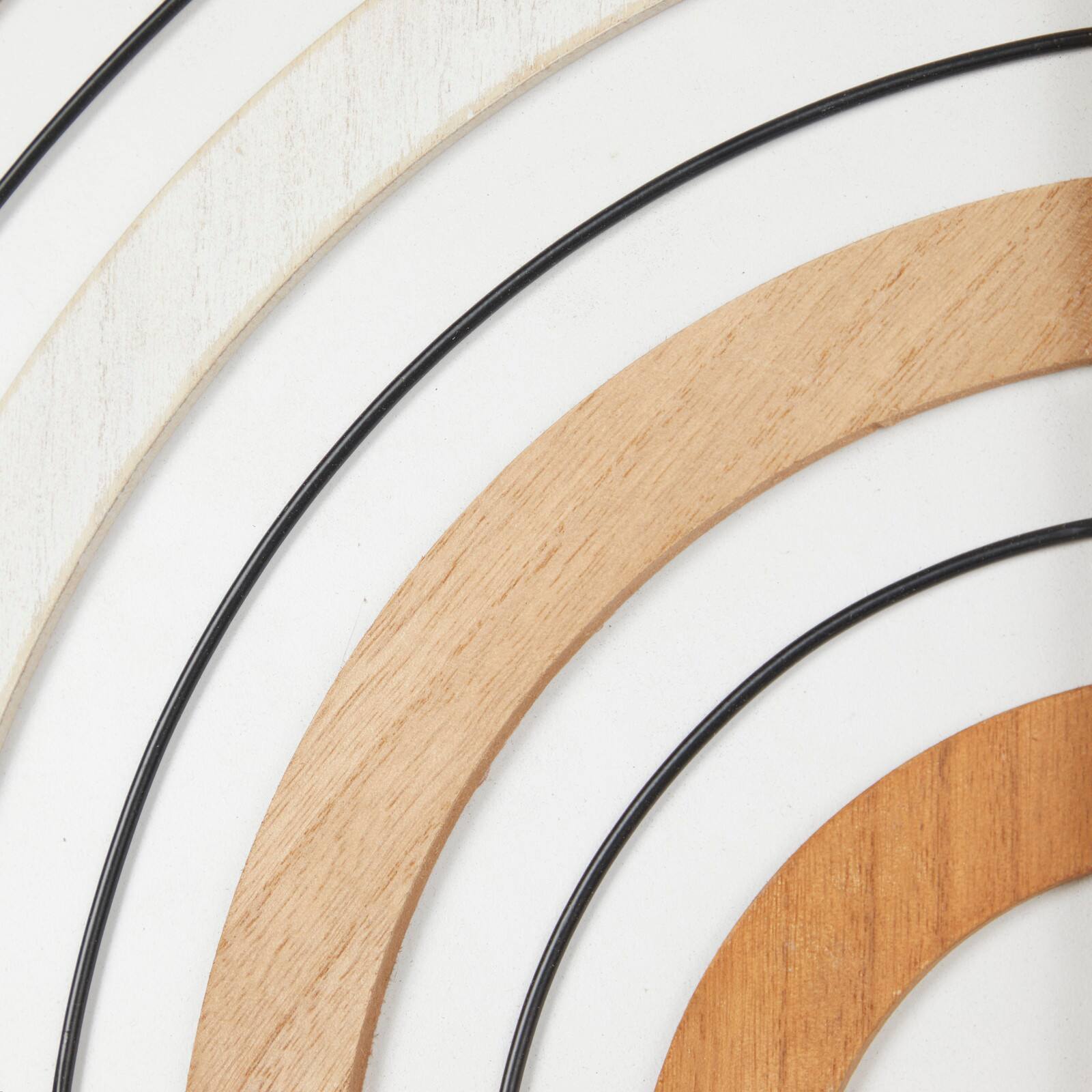 Brown Wood Geometric Wall Décor Set